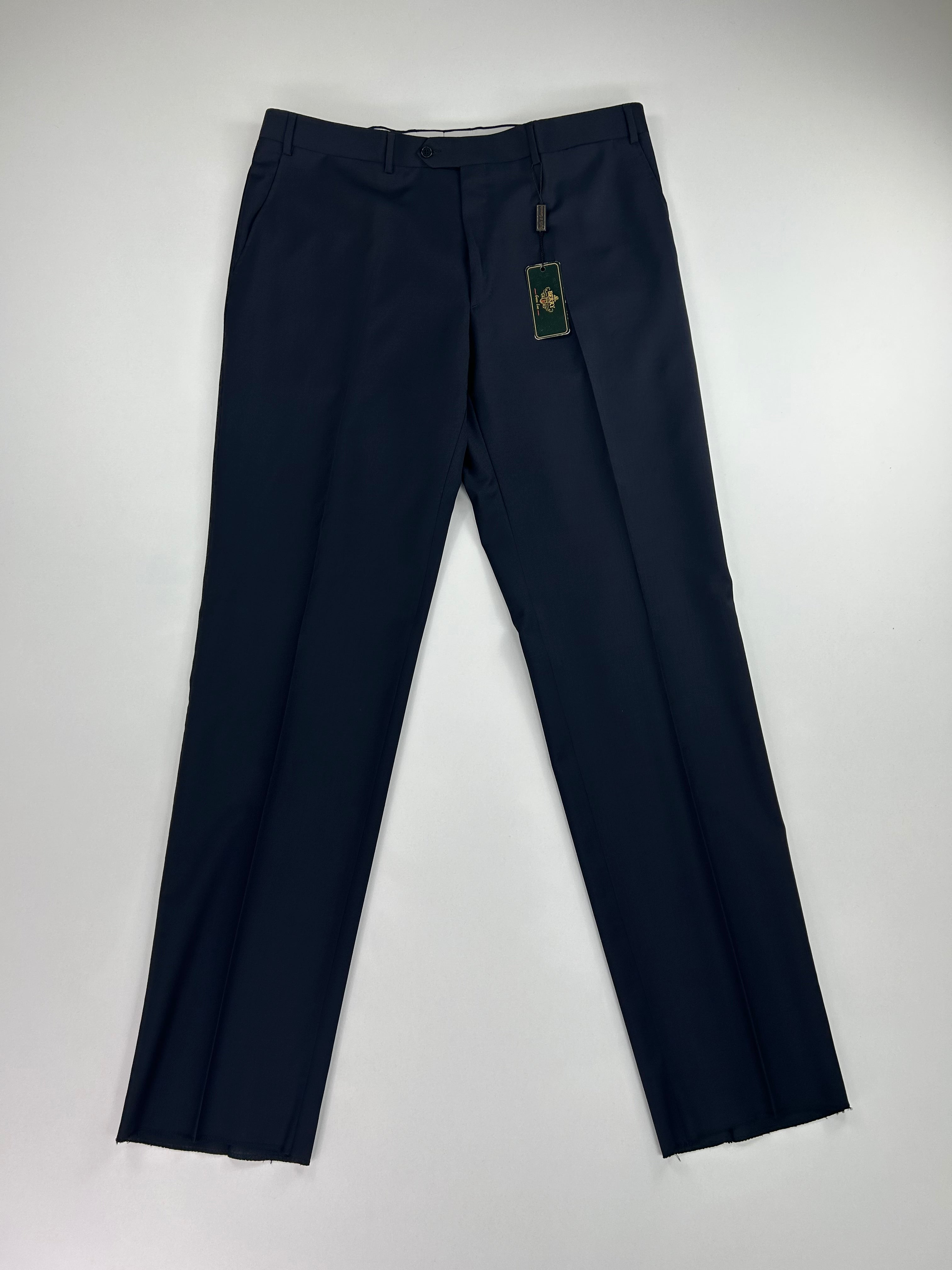 Pantalone sartoriale Berry nero lana merinos, taglia IT 58 (2) — IlBotteghino