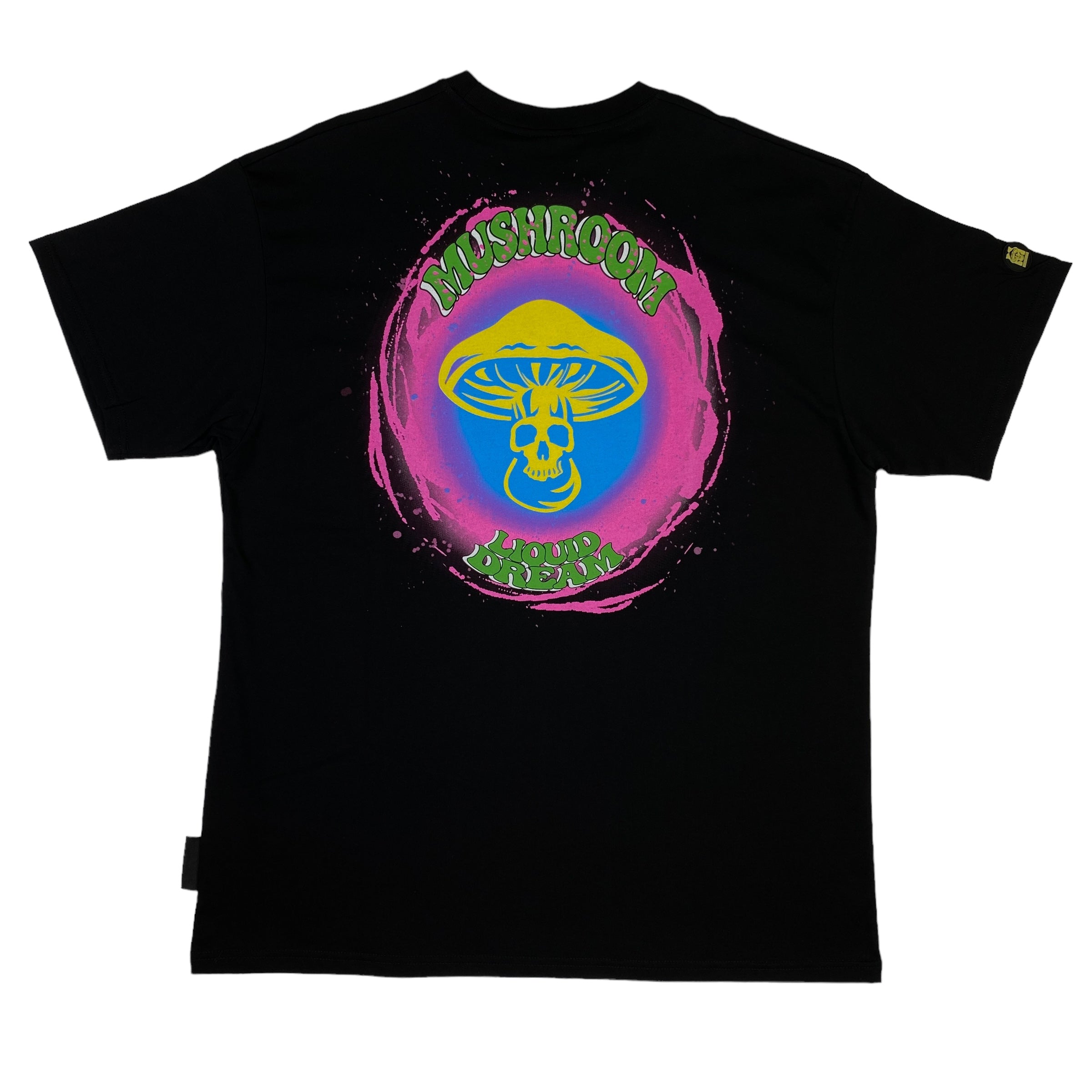 Mushroom t-shirt nera — streetwear d'archivio — IlBotteghino