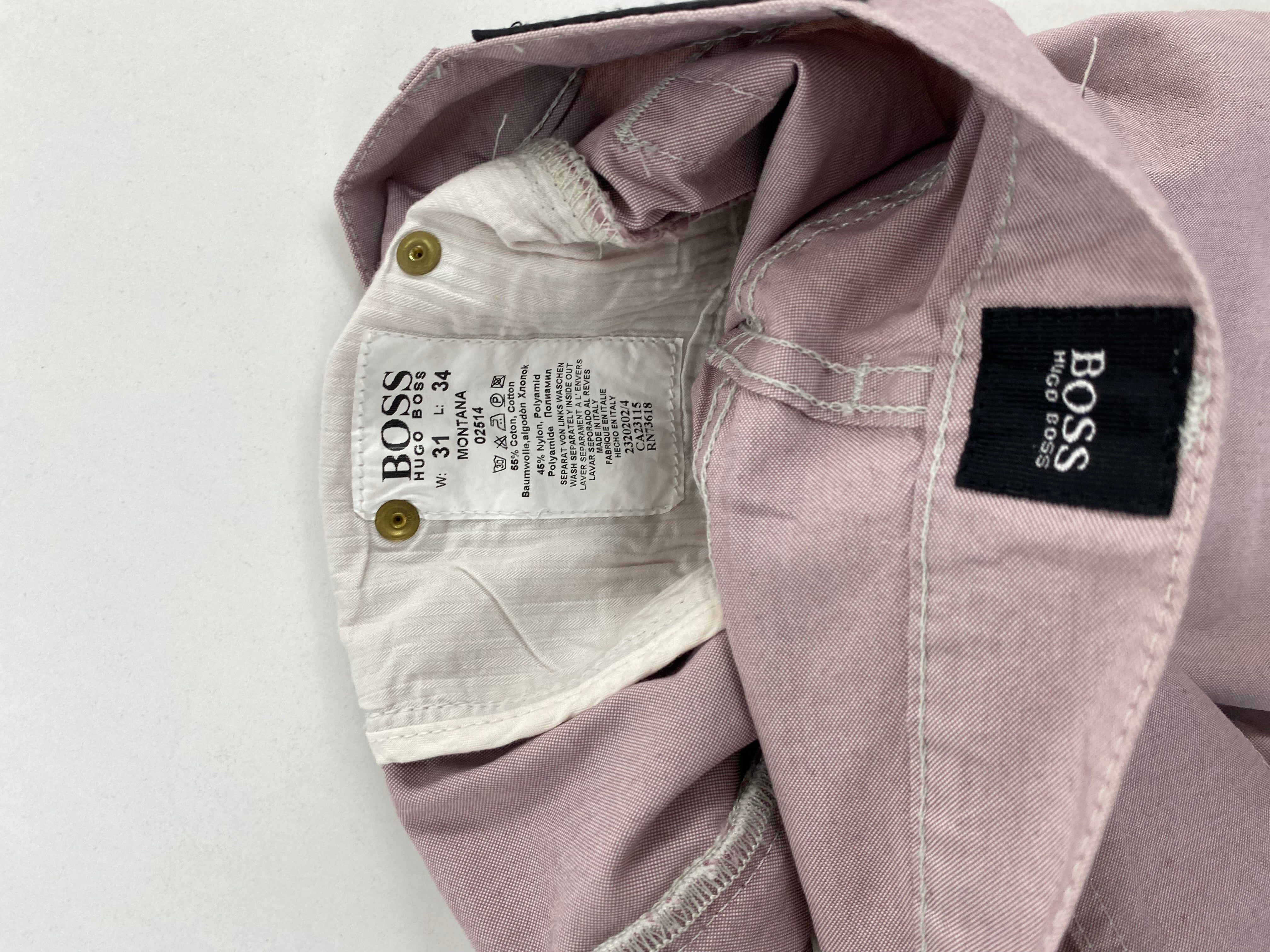 Pantalone Hugo Boss Montana rosa cipria, cartellino originale