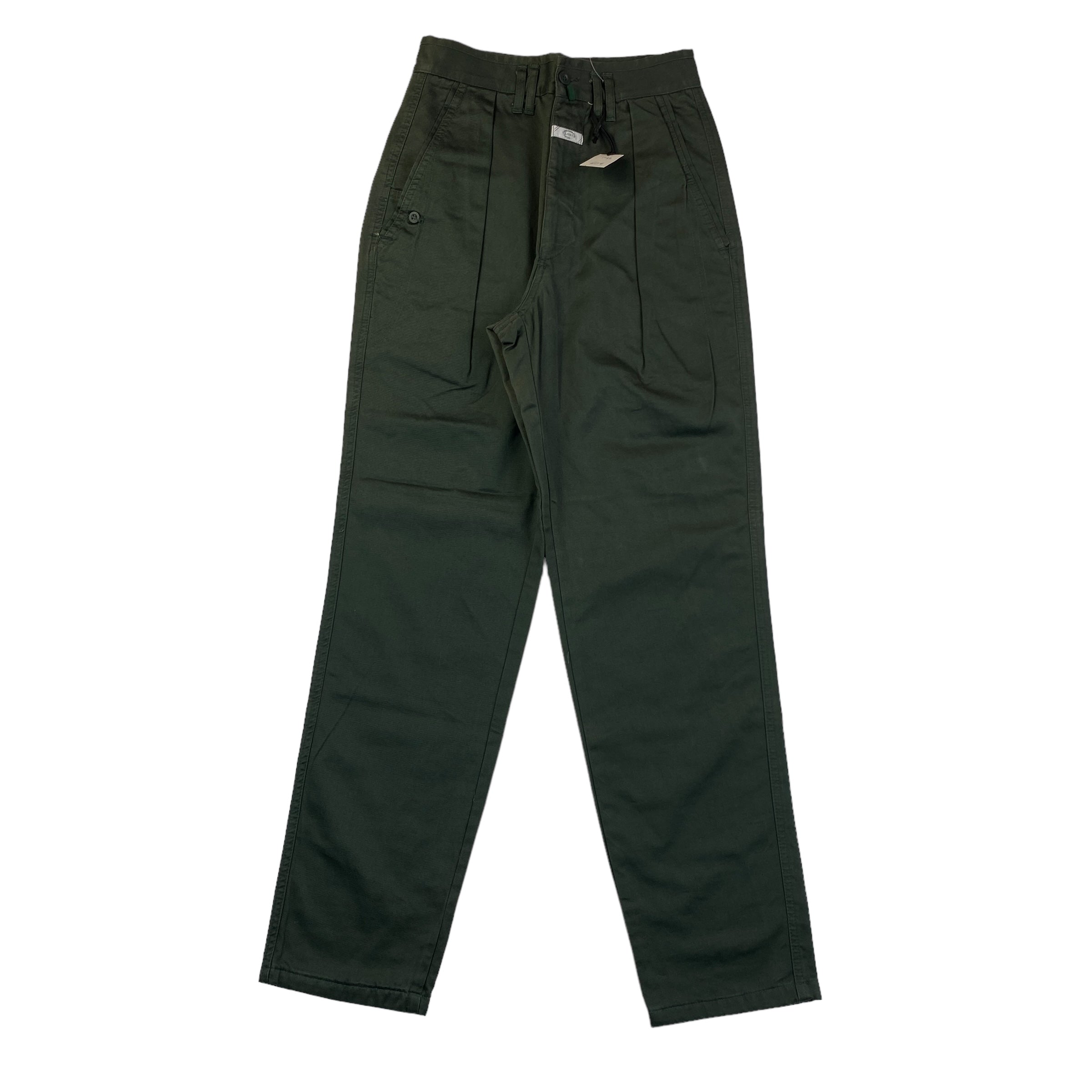 Pantalone Closed vintage verde scuro gamba dritta, taglia IT 42 — IlBotteghino