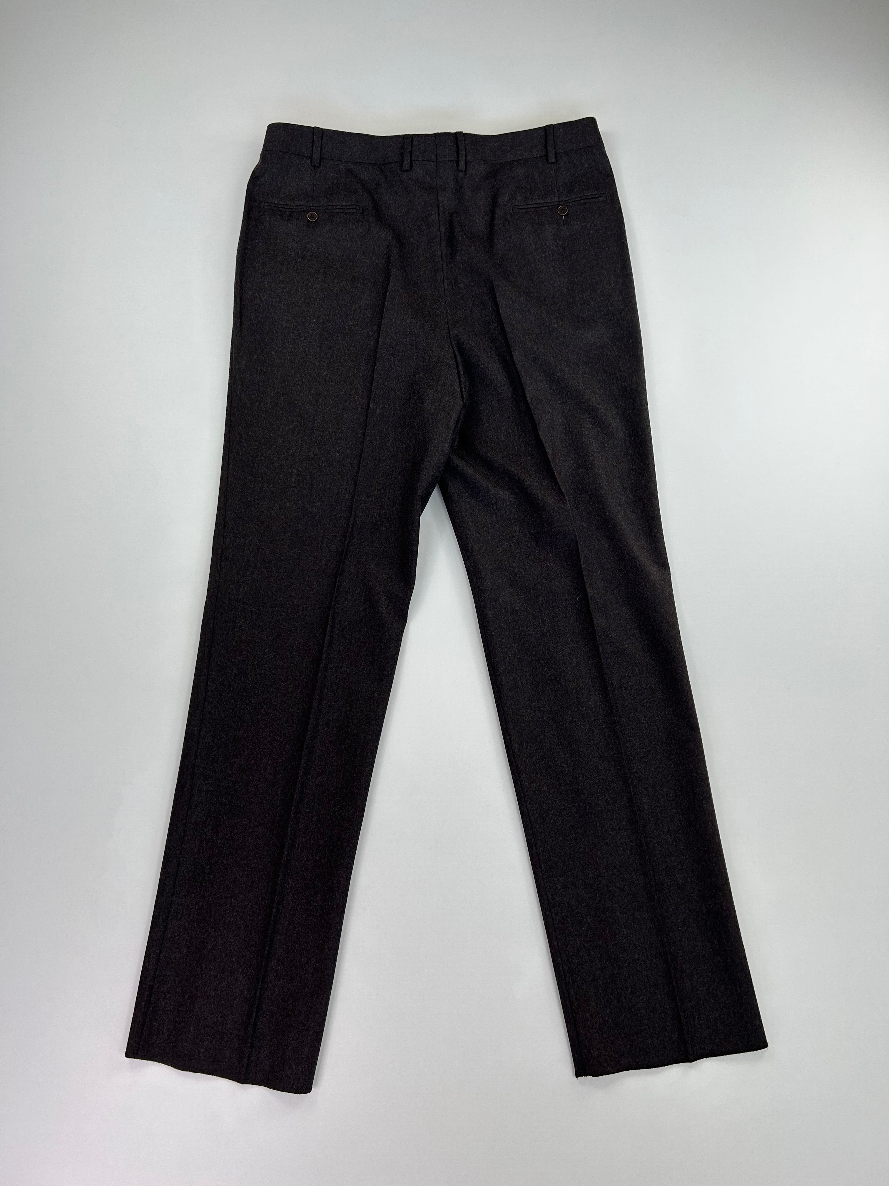 Berry pantalone marrone fango — lana Super 100's — IlBotteghino