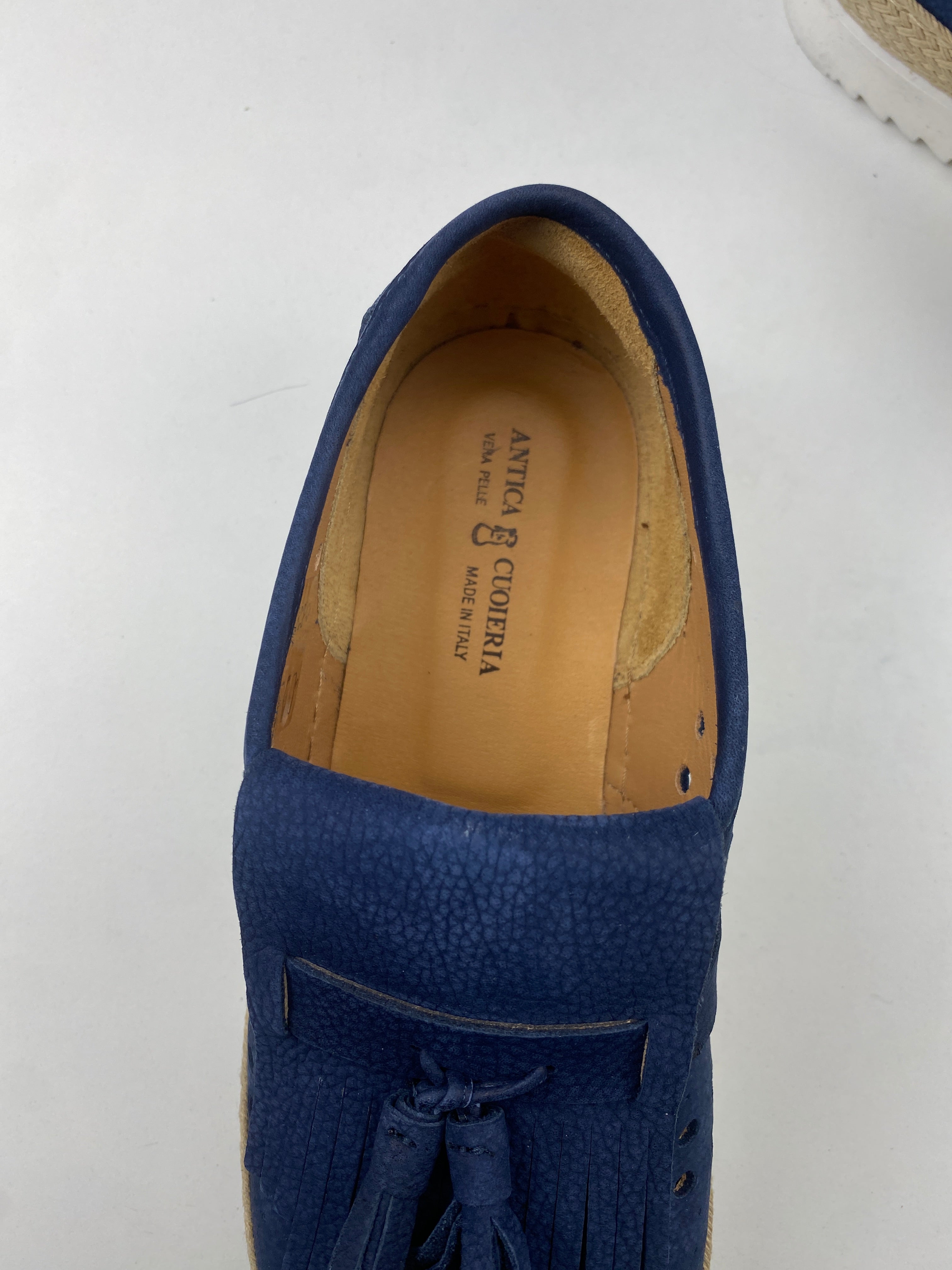 Antica Cuoieria scarpa blu — Made in Italy — IlBotteghino