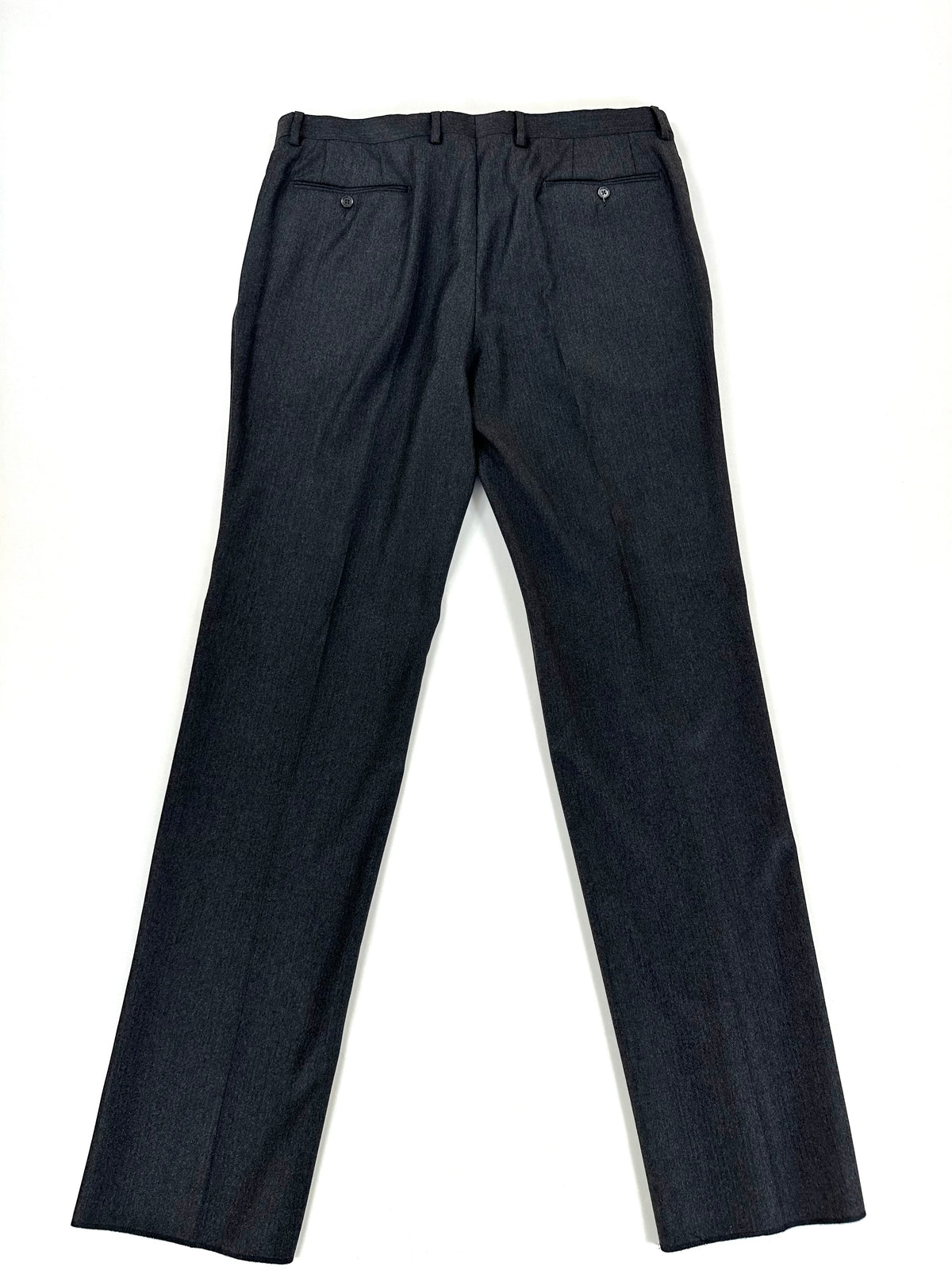 Pantalone Lardini grigio steso per intero, lunghezza totale 120 cm