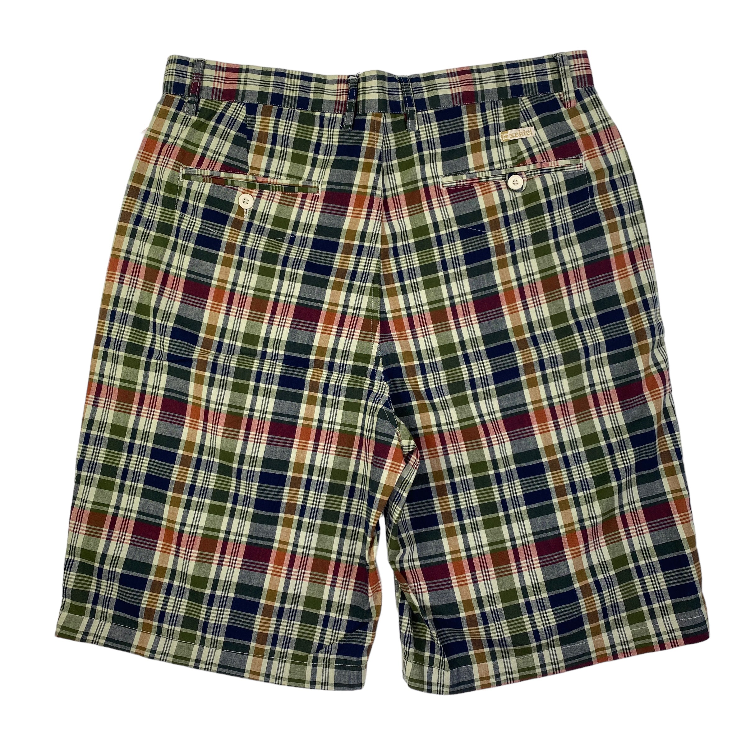 Ezekiel short quadri multicolor — streetwear d'archivio — IlBotteghino