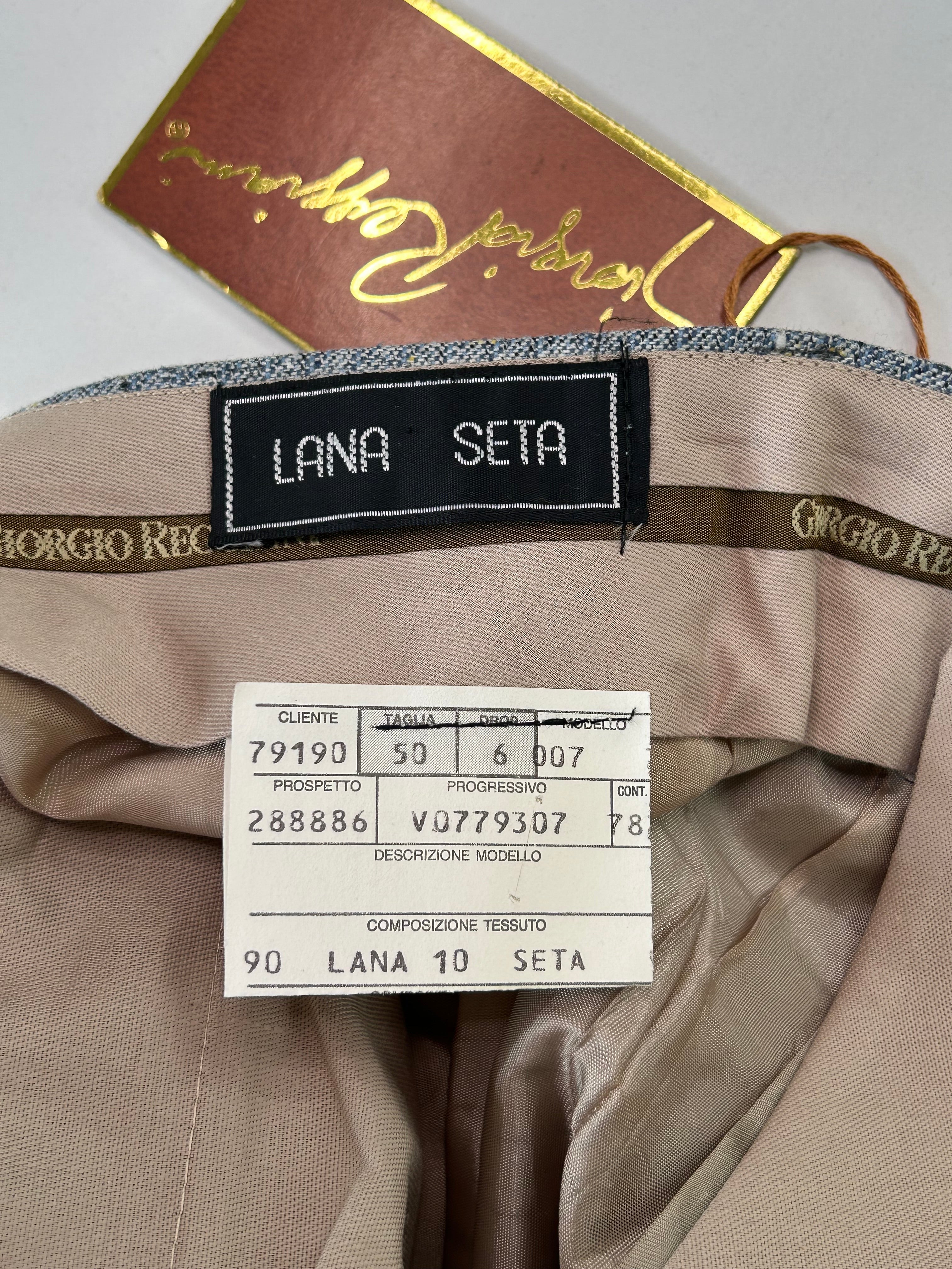 Giorgio Reggiani pantalone lana-seta — dettaglio tessuto — IlBotteghino