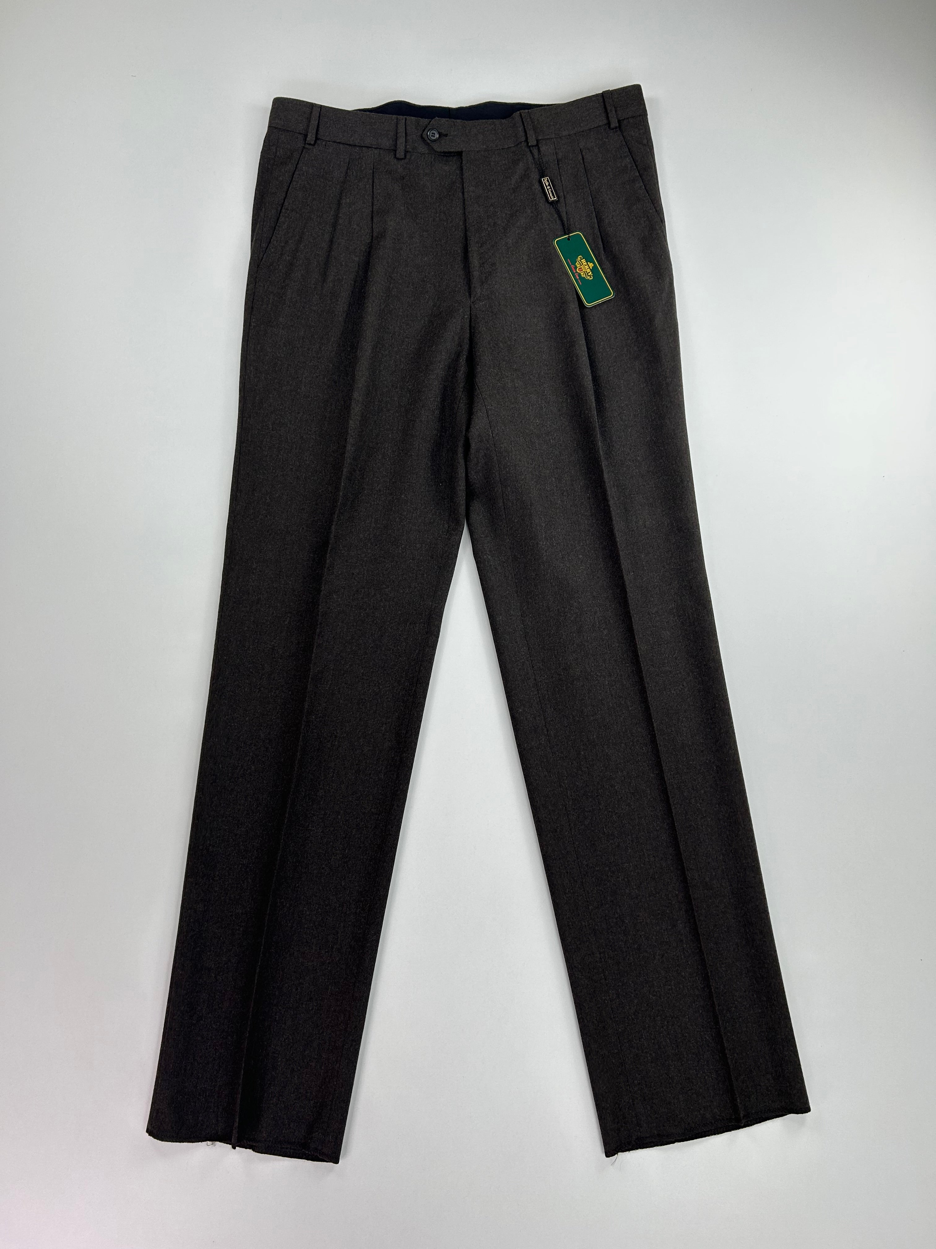 Pantalone sartoriale Berry marrone lana merino, taglia IT 56 — IlBotteghino