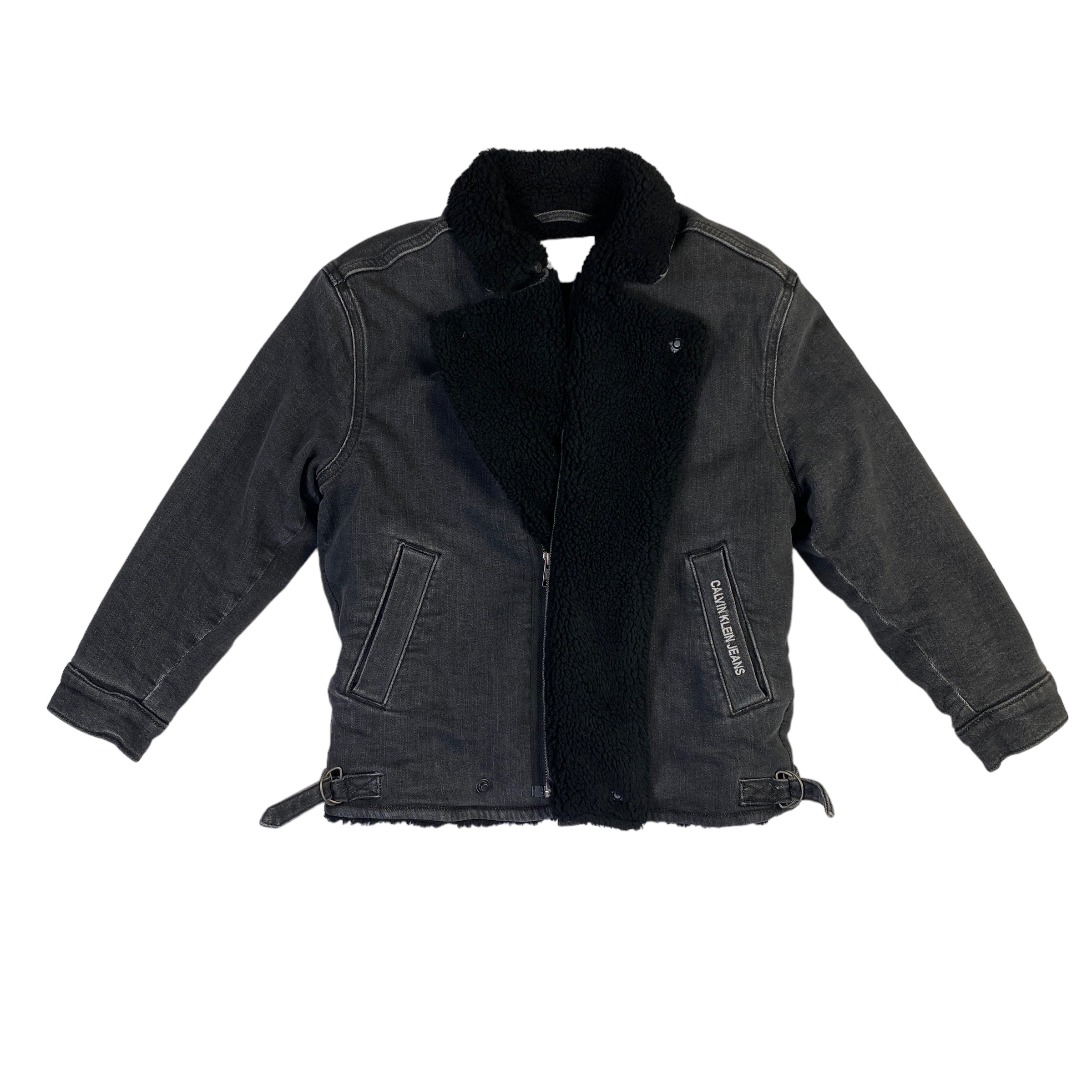 Giacca montone Calvin Klein grigia, taglia S — IlBotteghino