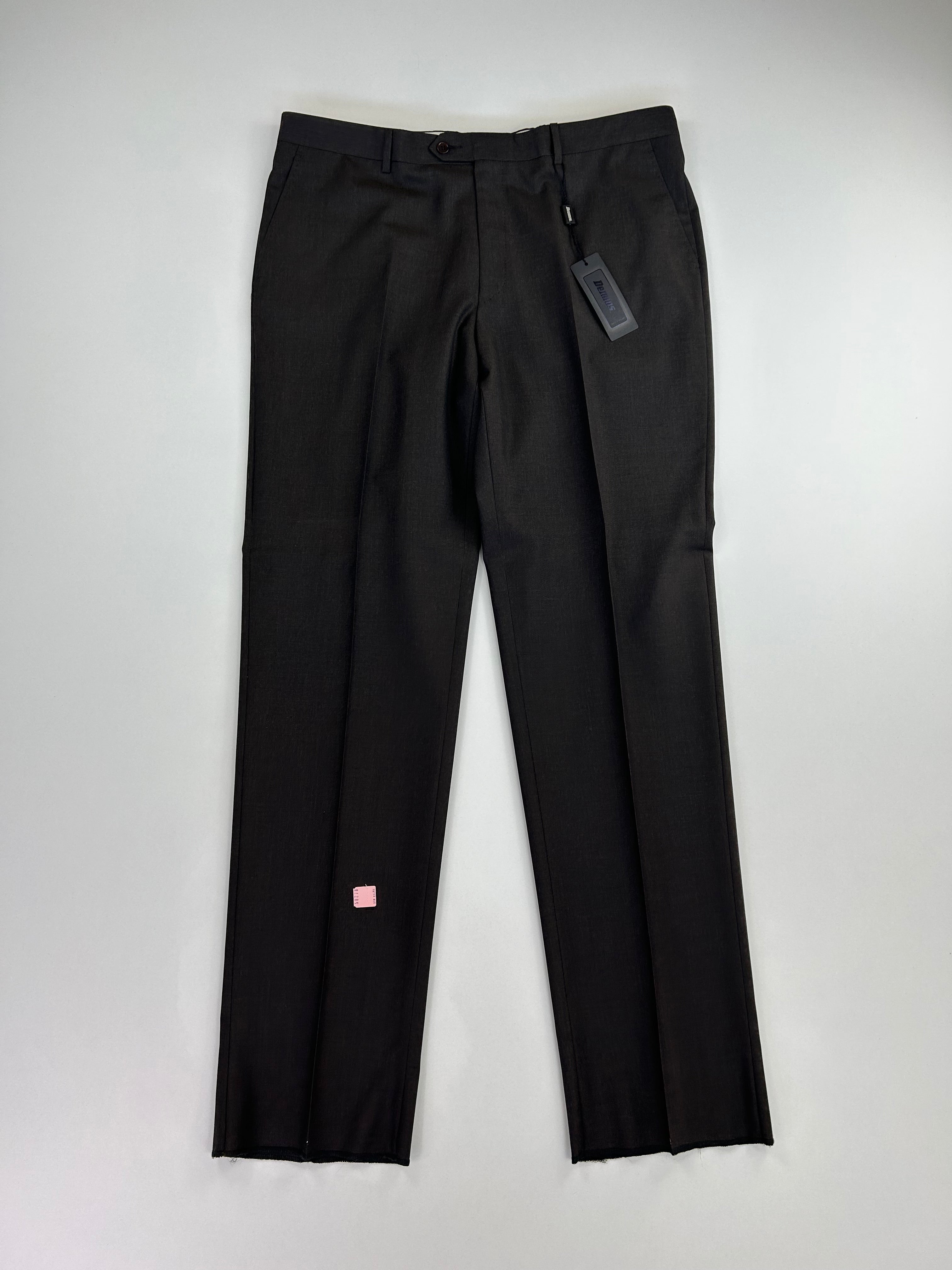 Pantalone sartoriale Deimos marrone fango lana, taglia IT 58 — IlBotteghino