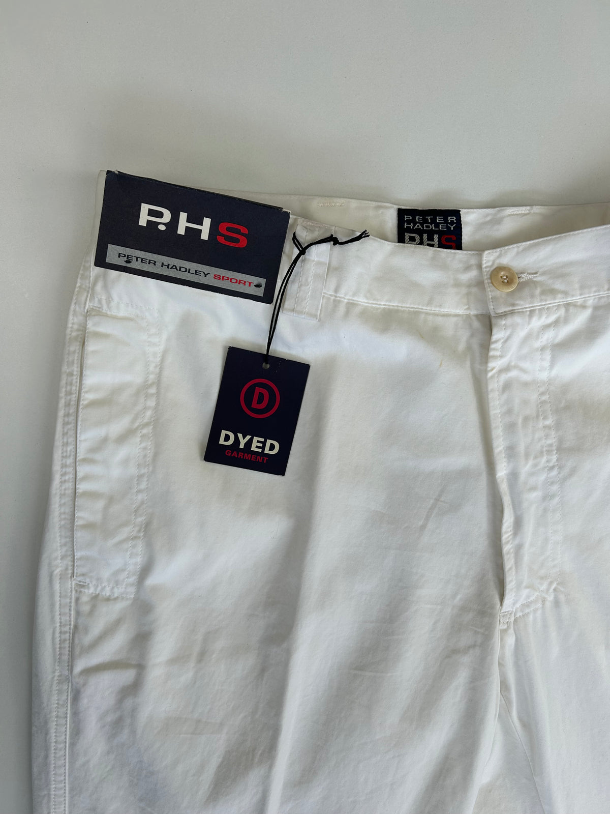 Peter Hadley Sport pantalone bianco — dettaglio tessuto — IlBotteghino