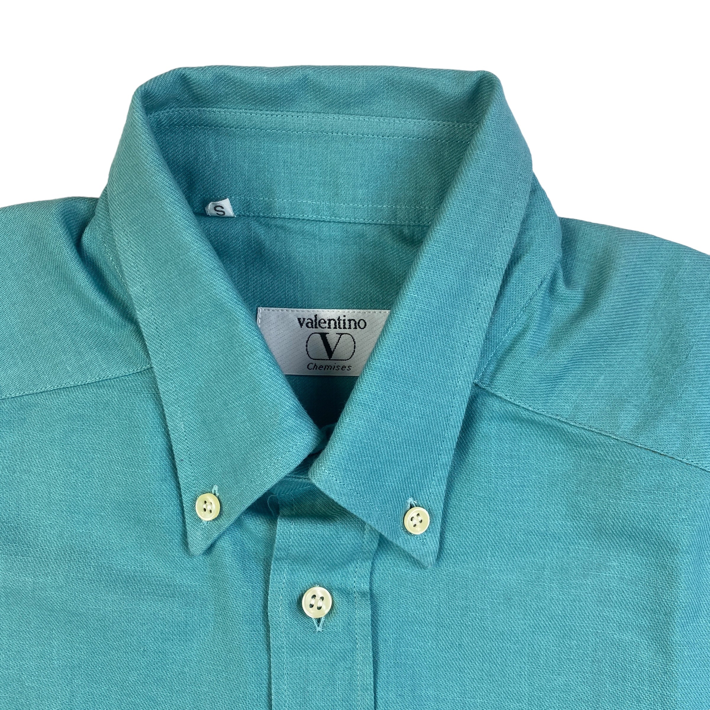 Valentino camicia verde acqua — capo raro d'archivio — IlBotteghino