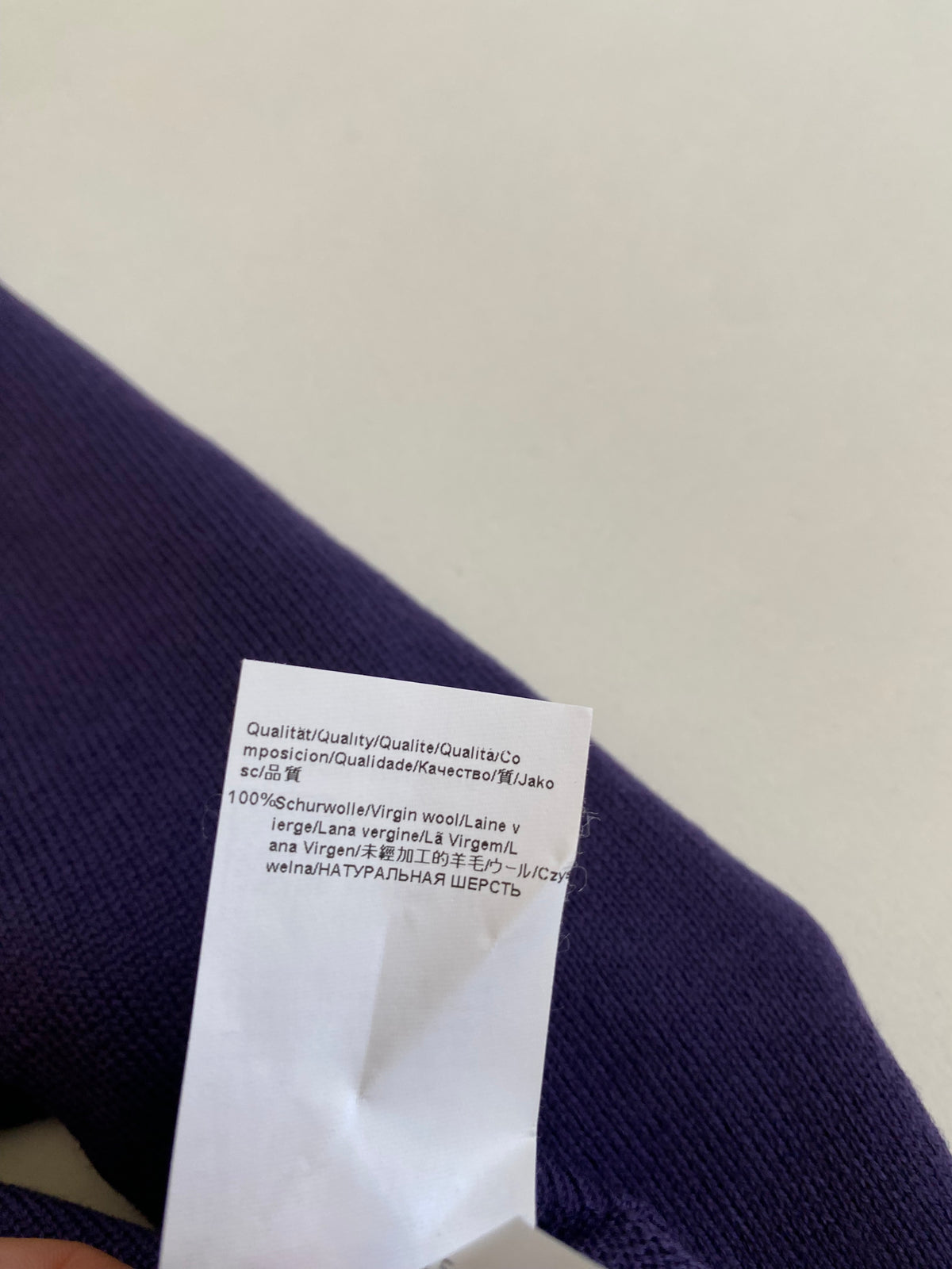 Dolcevita Hugo Boss Bakar lana vergine viola - Tg. L