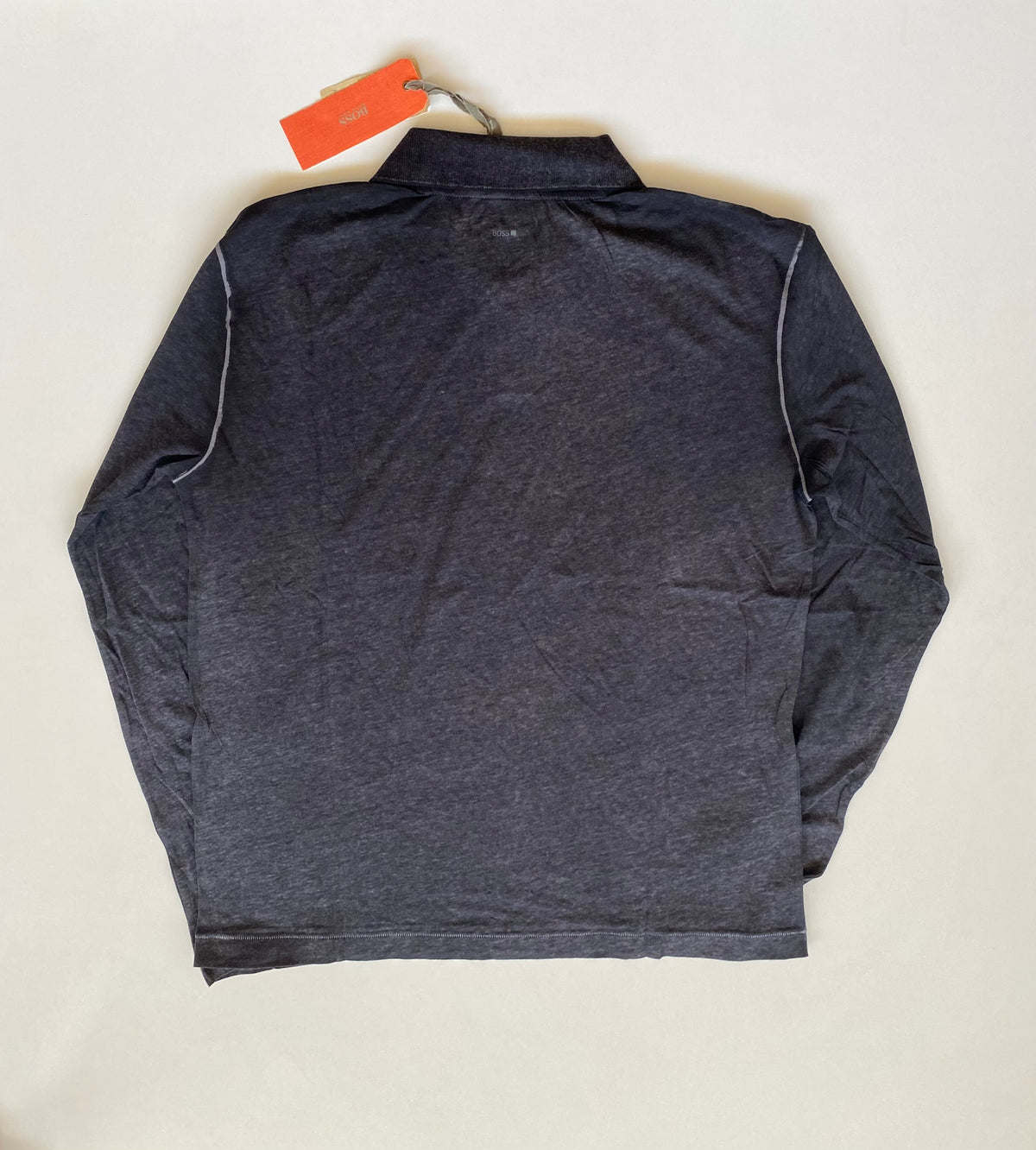 Polo Hugo Boss Orange Paxon manica lunga grigio antracite - Tg. XL
