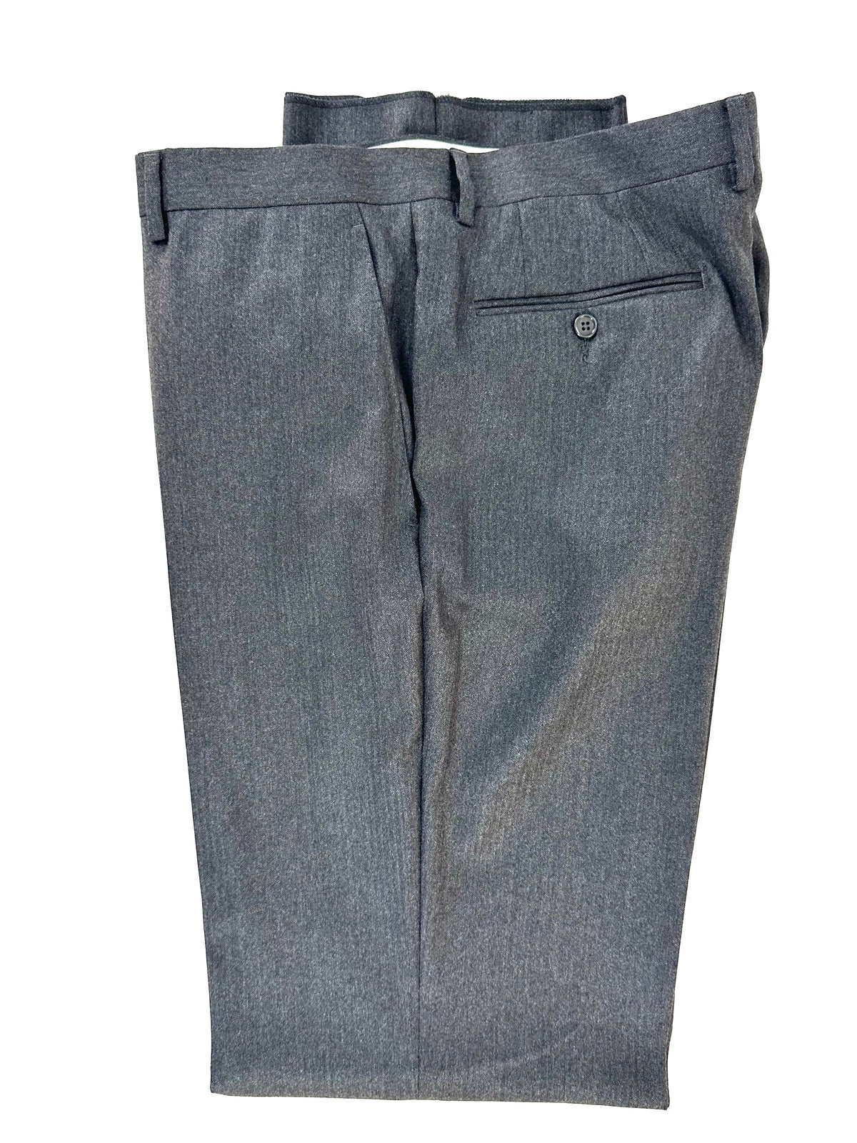 Parte alta del pantalone Lardini con passanti, piega stirata e tasca laterale
