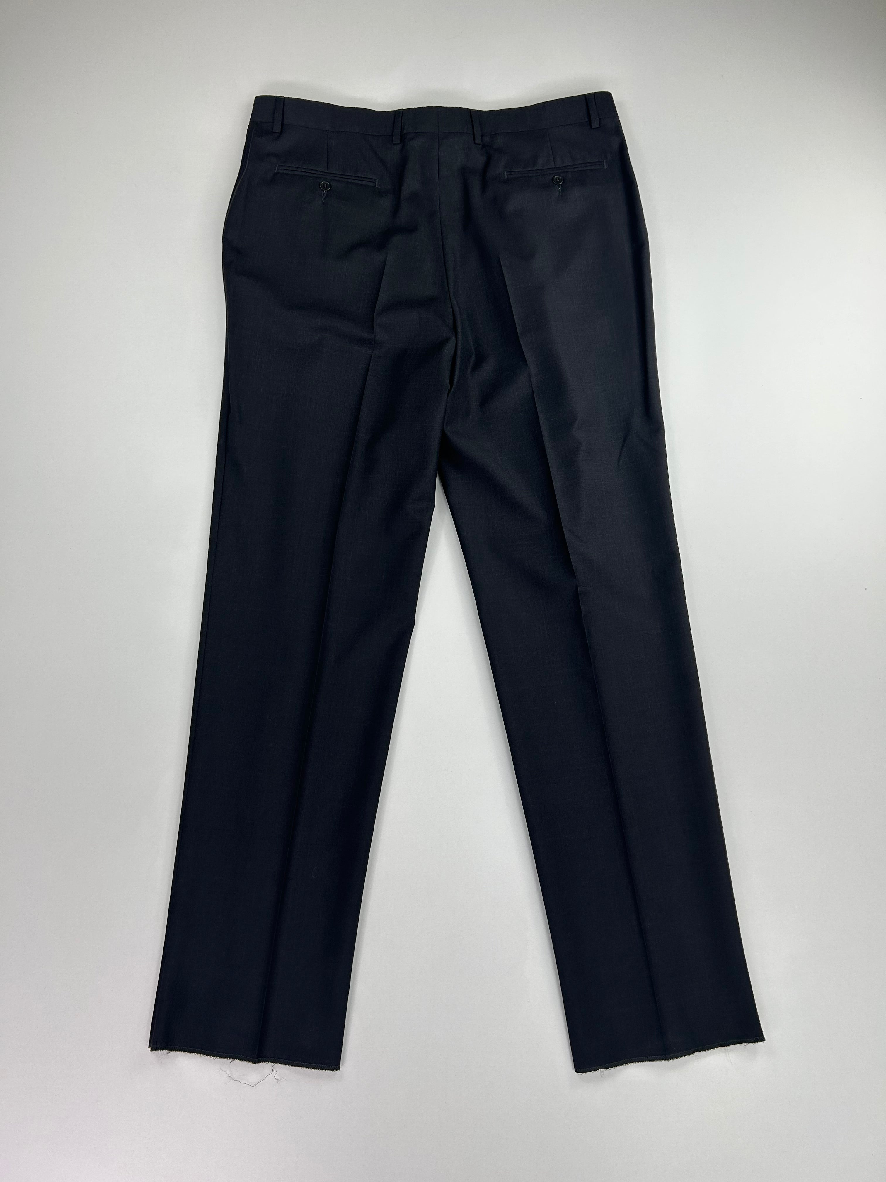 Deimos pantalone grigio scuro — pura lana vergine — IlBotteghino