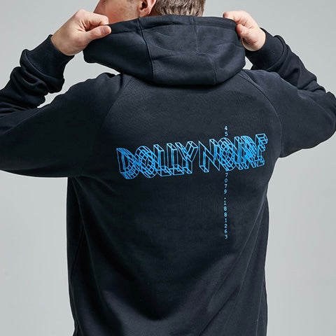 Dolly Noire felpa Logo Wireframe — pezzo unico d'archivio — IlBotteghino