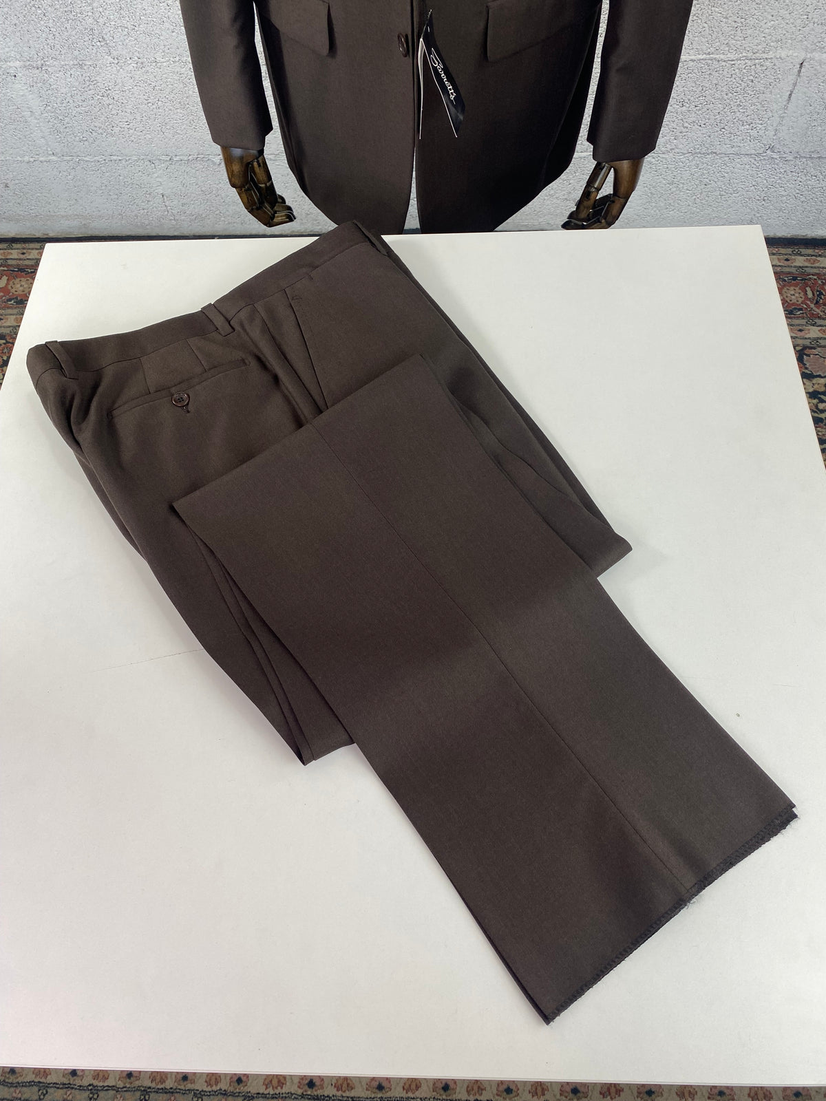 Pantalone Garrett's marrone piegato
