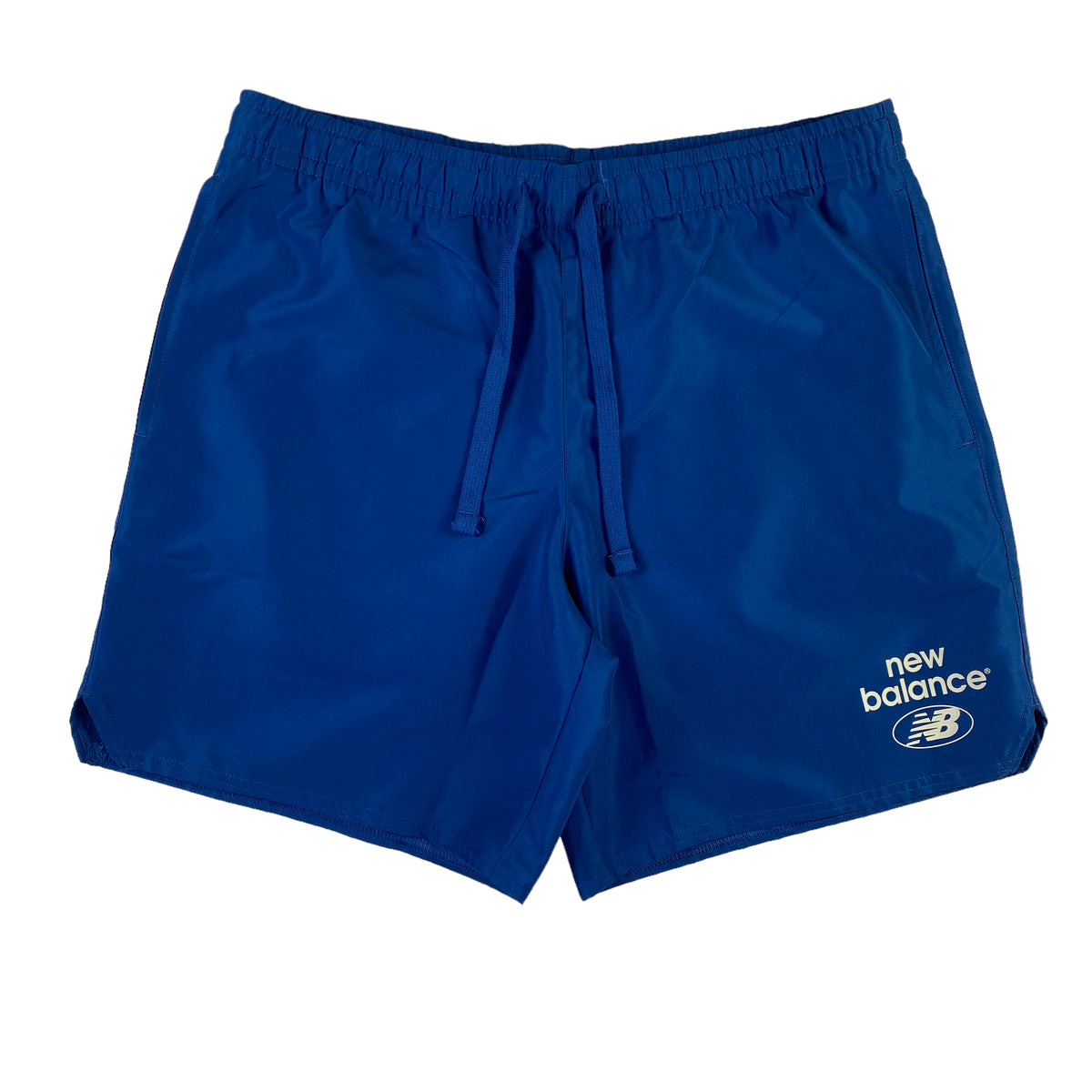 Pantaloncini New Balance blu con logo bianco, taglia L — IlBotteghino