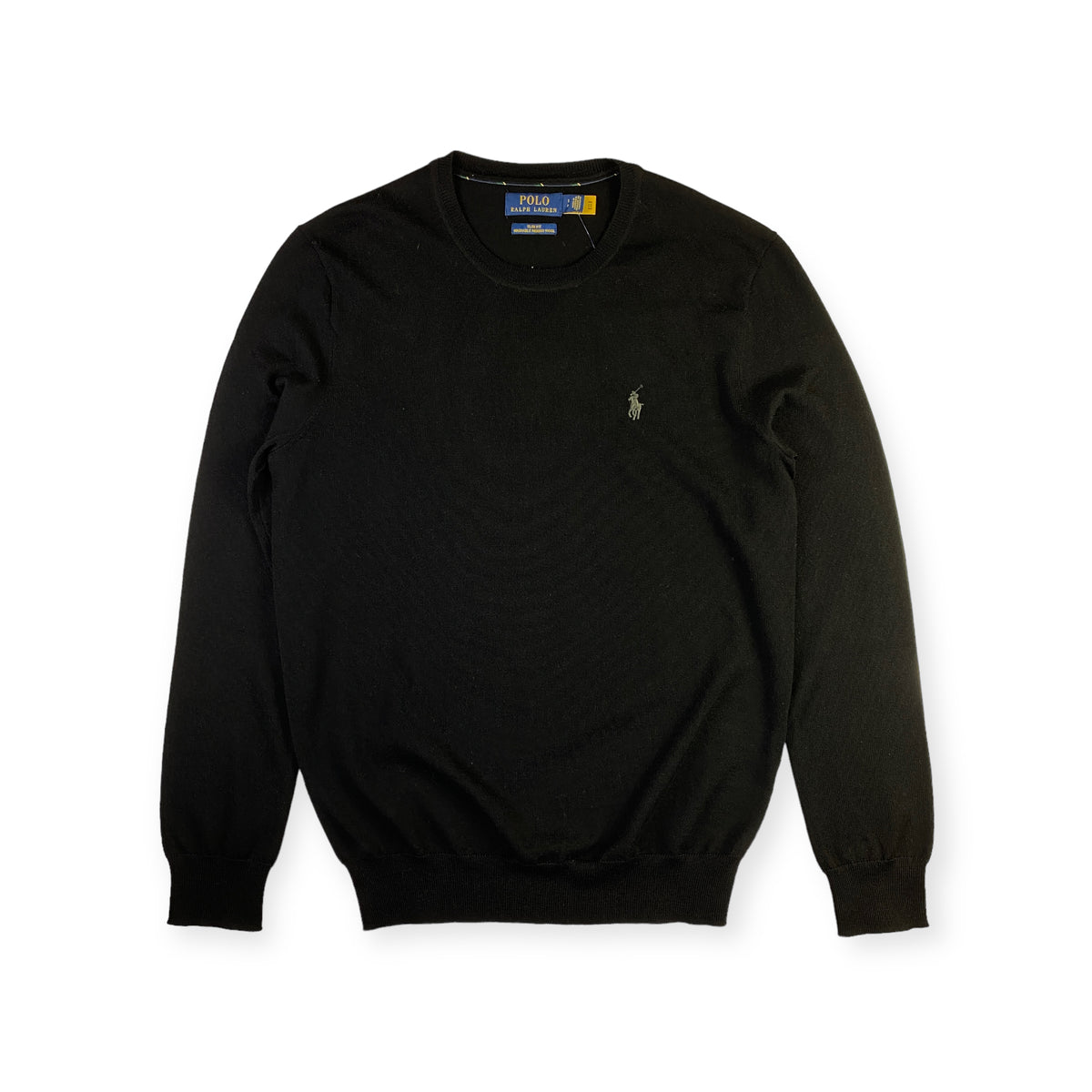 Maglioncino Ralph Lauren nero girocollo, taglia S — IlBotteghino