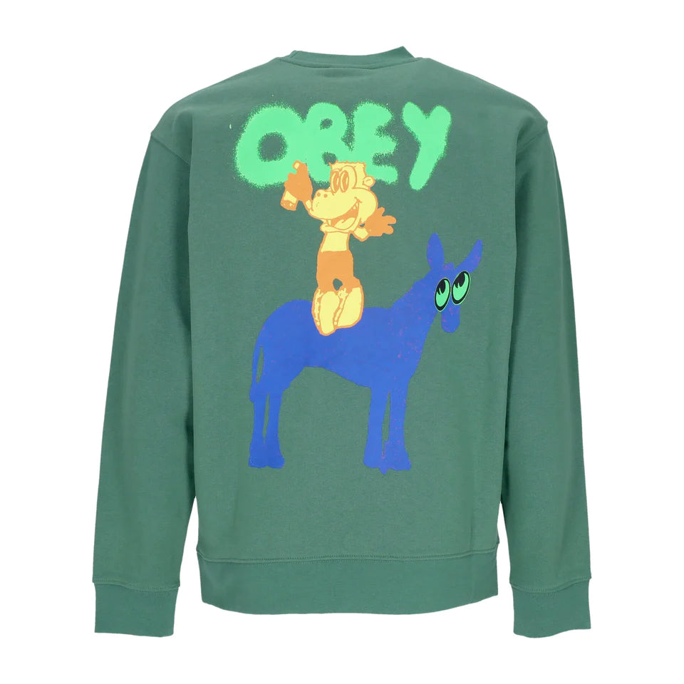 Obey felpa Donkey Palm Leaf — pezzo unico d'archivio — IlBotteghino