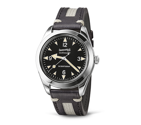 Eberhard Scientigraf Ref. 41043.01 CP quadrante nero — IlBotteghino