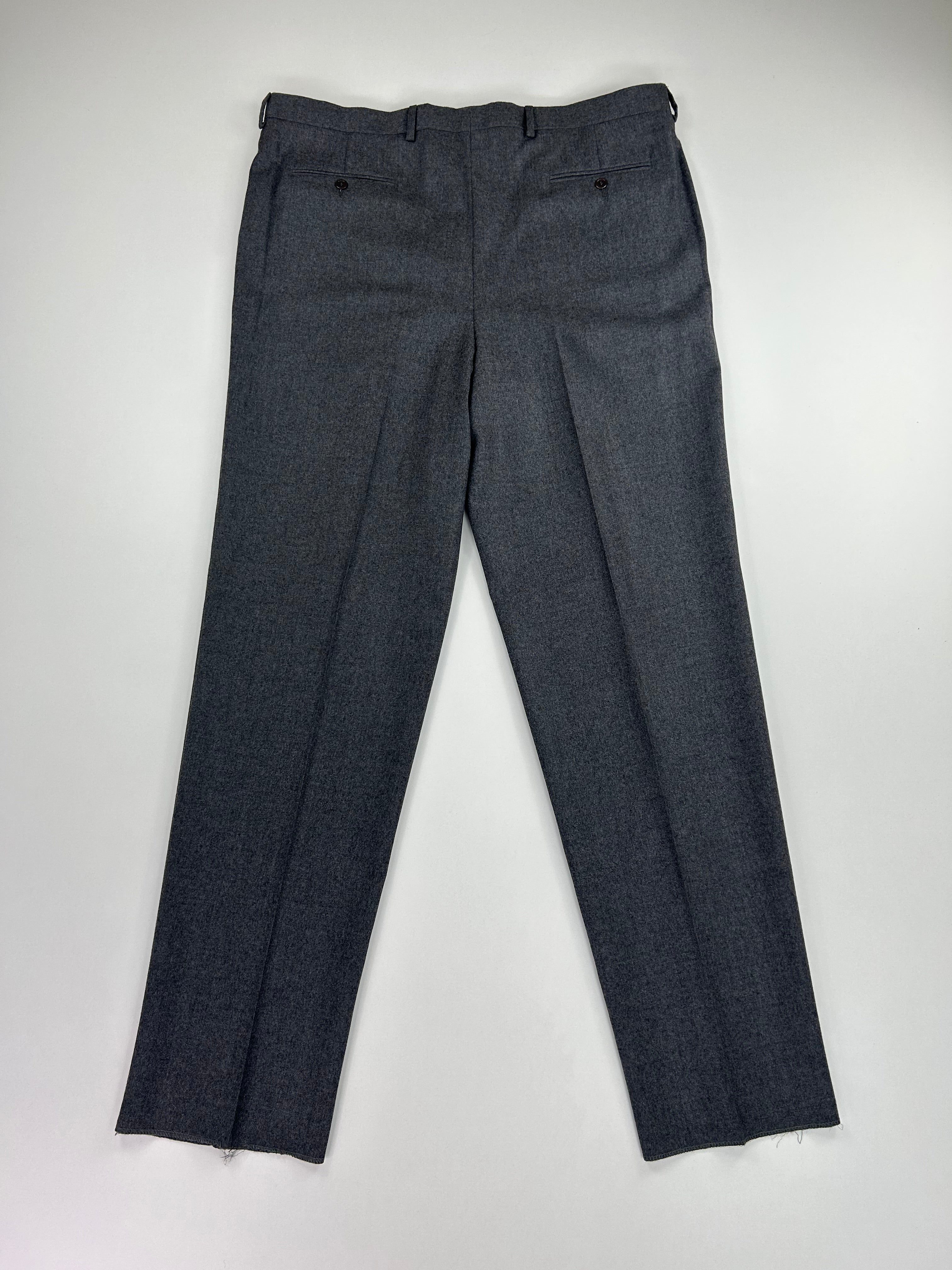 Deimos pantalone grigio — lana vergine — IlBotteghino