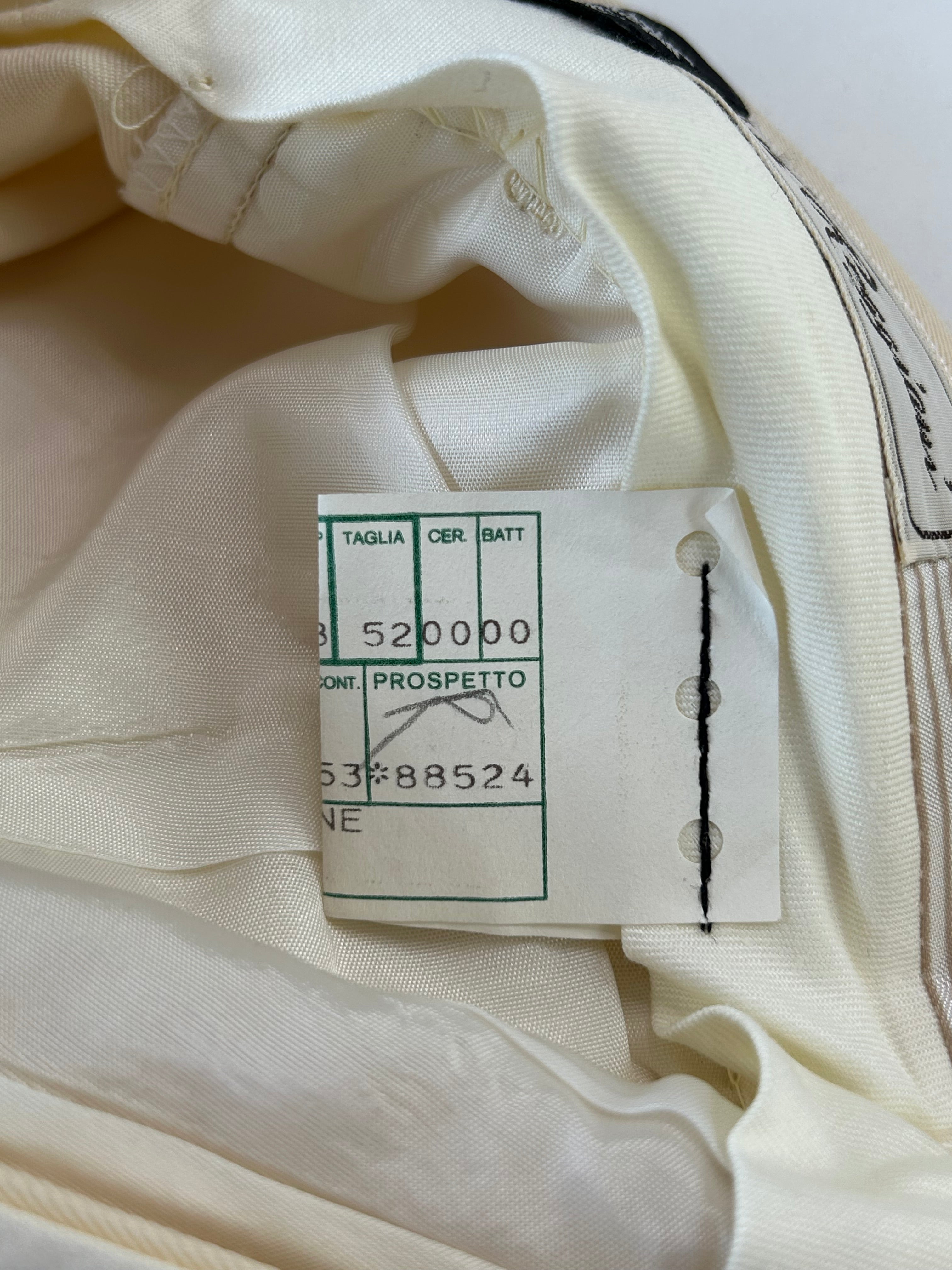 Giorgio Reggiani pantalone panna — dettaglio fondo gamba — IlBotteghino