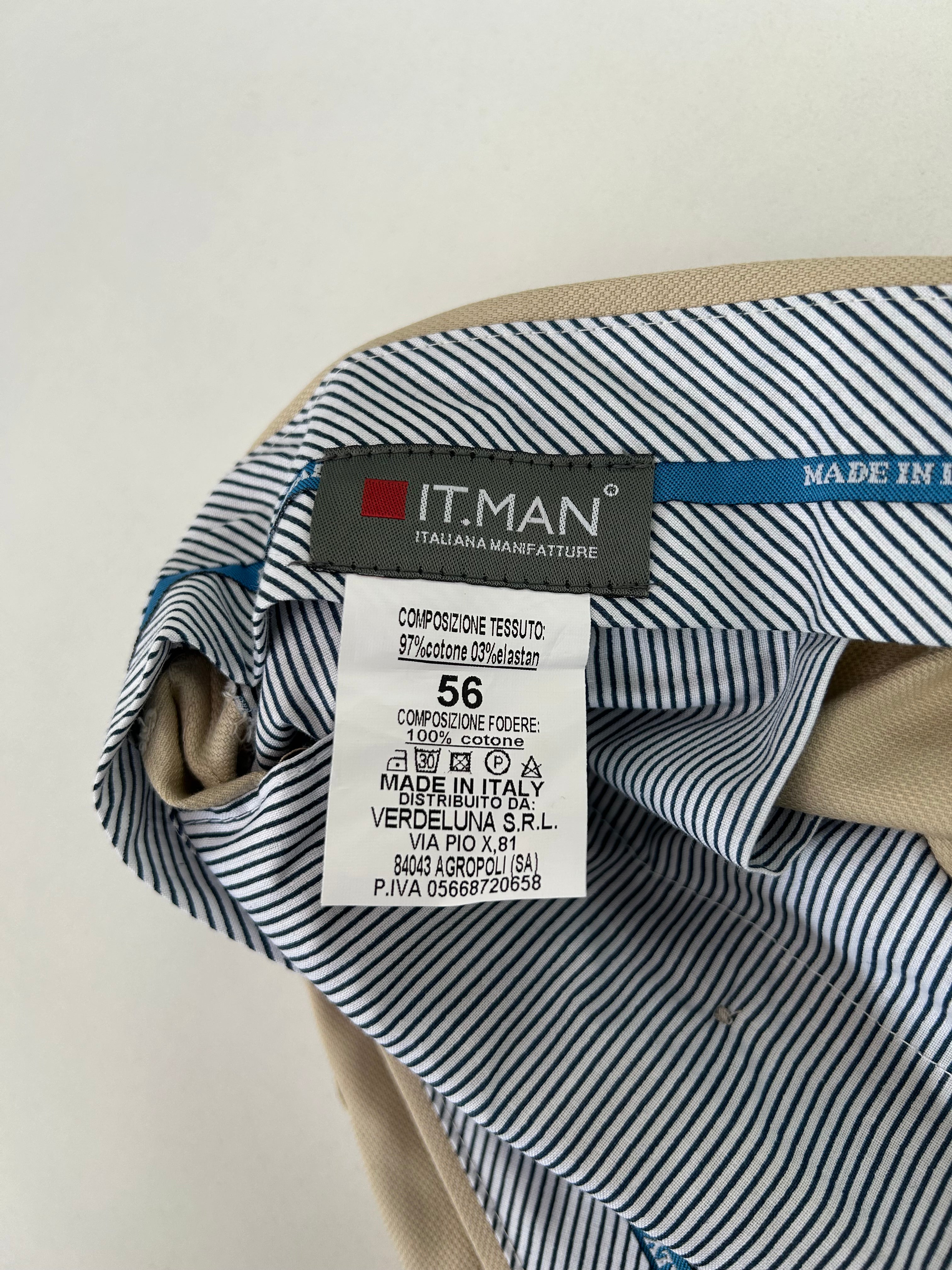 IT.MAN pantalone sabbia — dettaglio tasca — IlBotteghino