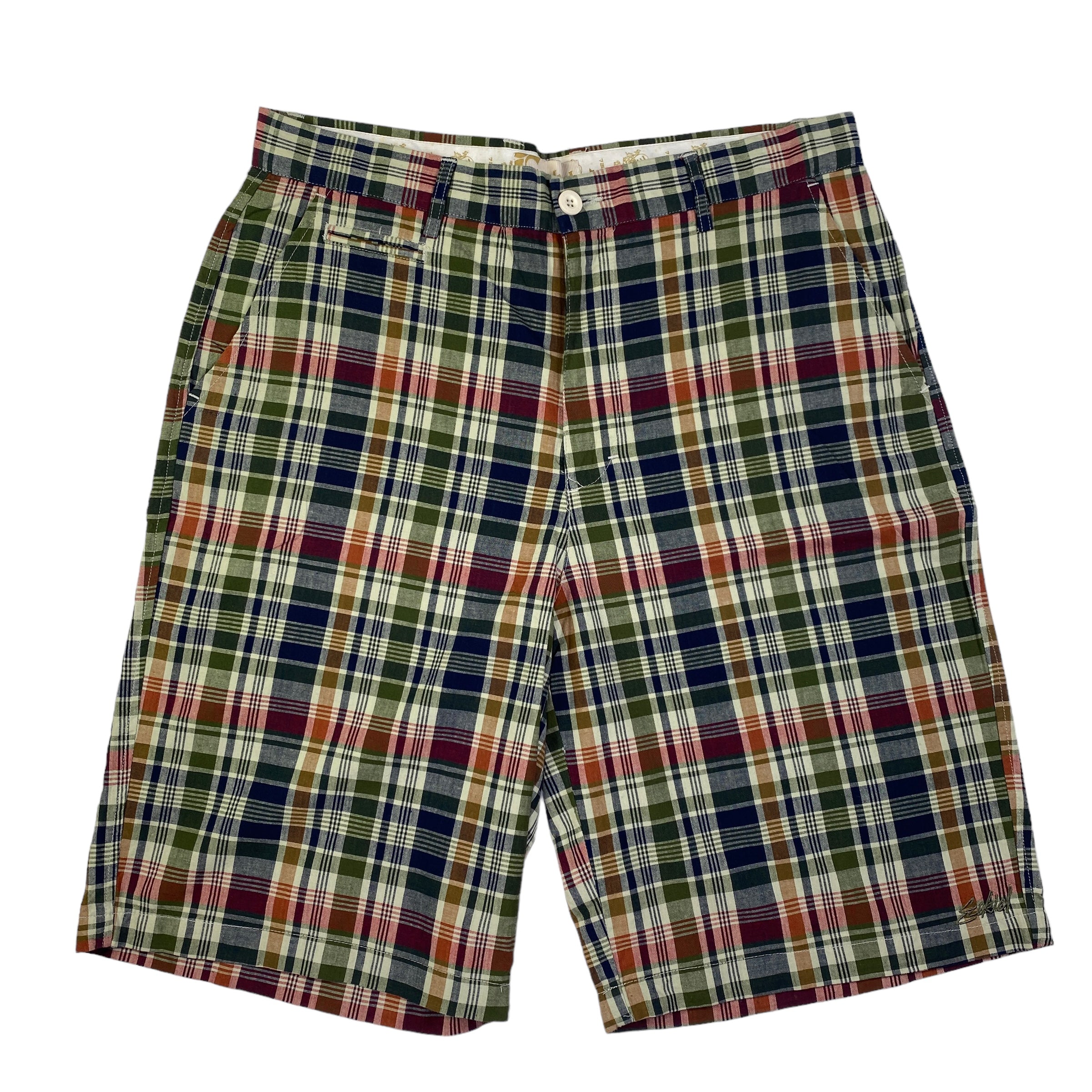 Short Ezekiel a quadri multicolor, taglie US 30-36 — IlBotteghino