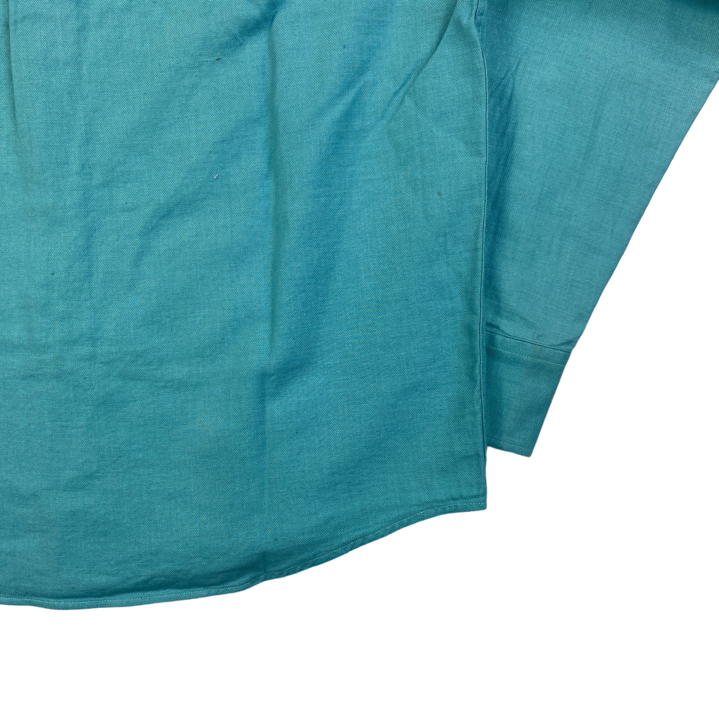 Valentino camicia verde acqua — ricamo V sul taschino — IlBotteghino