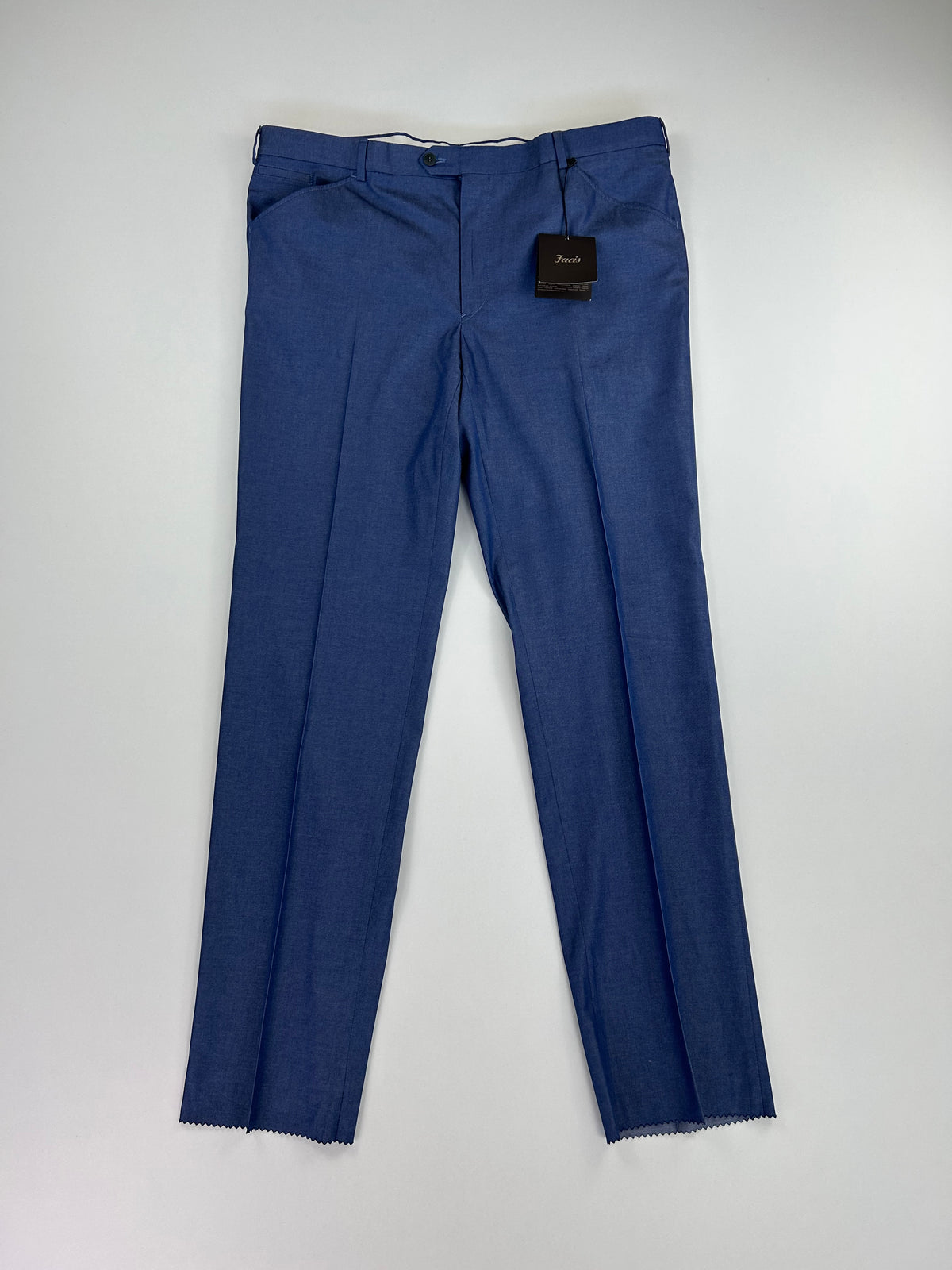 Pantalone sartoriale Facis azzurro scuro cotone, taglia IT 58 — IlBotteghino