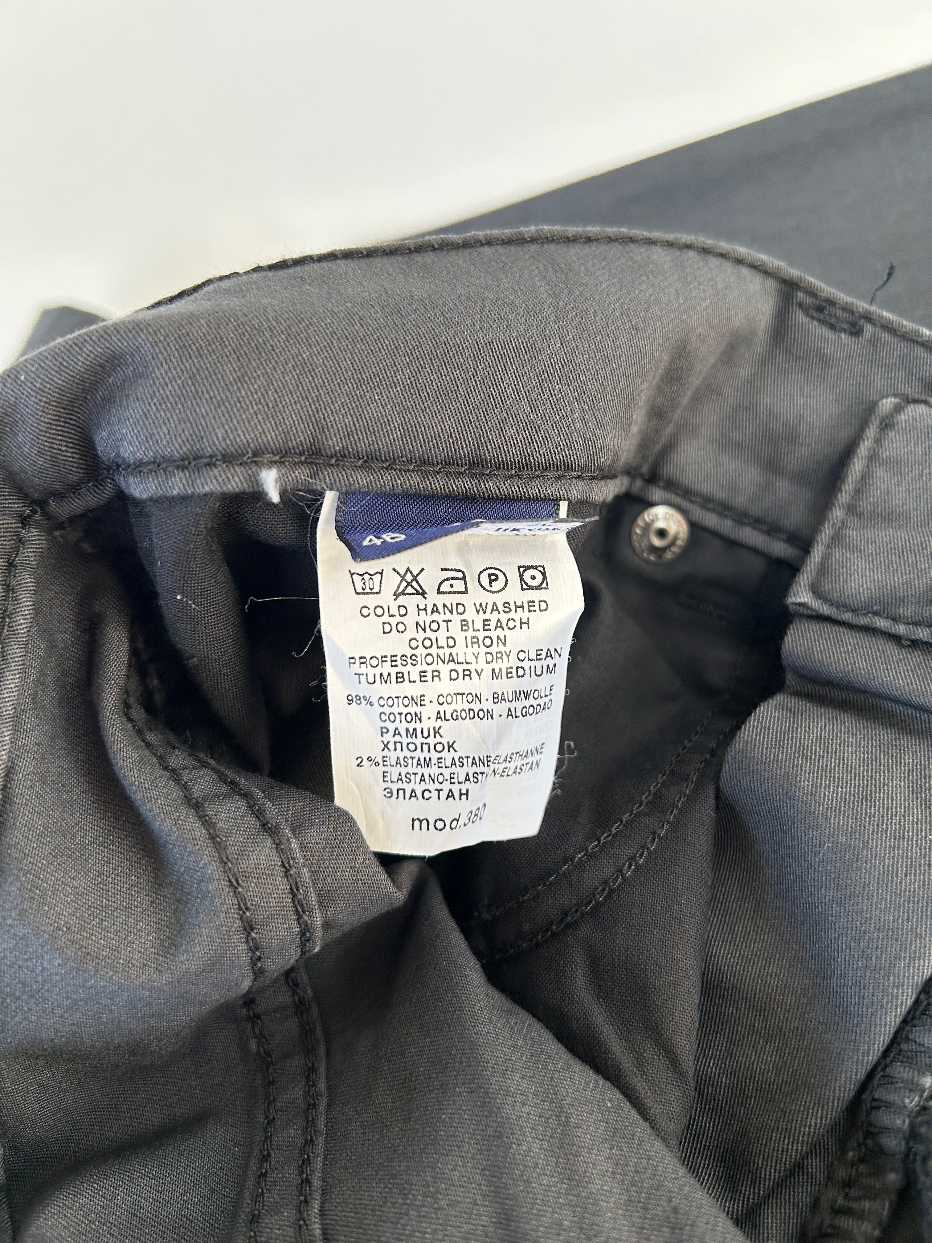 Trussardi Jeans pantalone blu — dettaglio fondo gamba — IlBotteghino