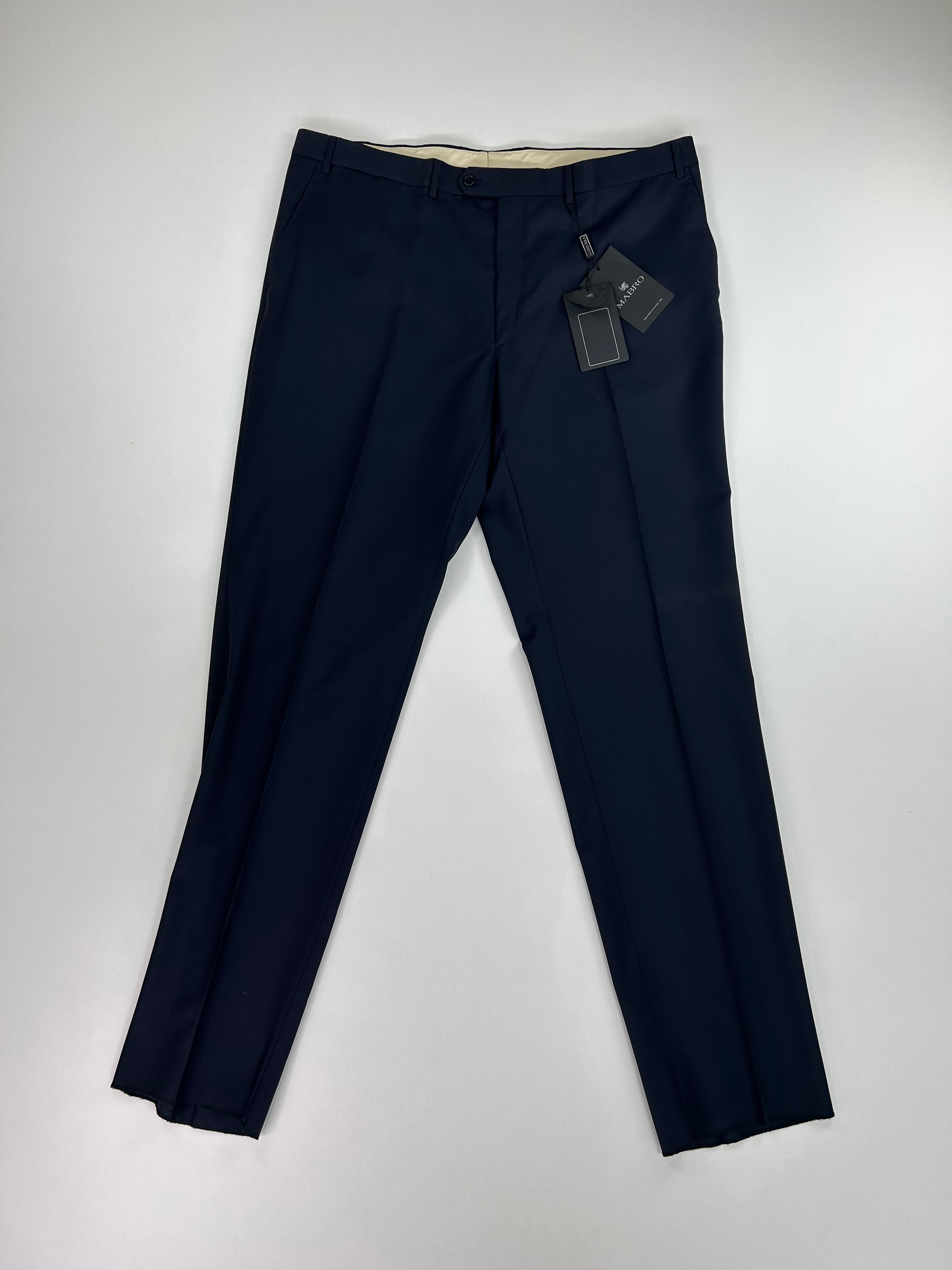 Mabro pantalone sartoriale blu navy, vista frontale