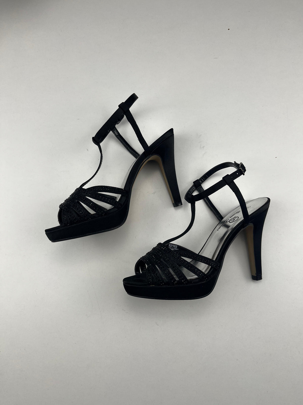 QueenHelena scarpa aperta — tacco a spillo nero — IlBotteghino