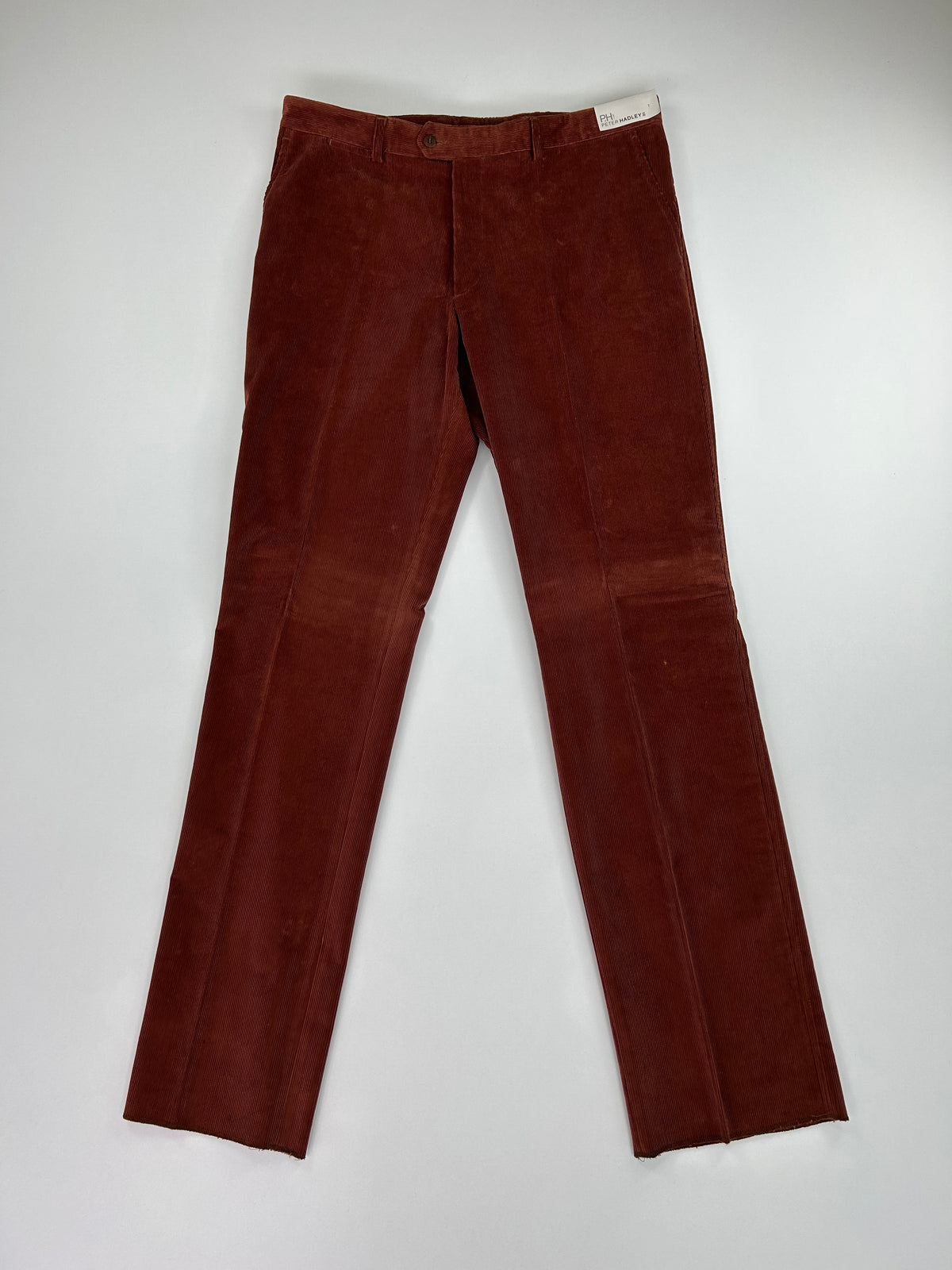 Pantalone Peter Hadley marrone a costine, taglia IT 56 — IlBotteghino