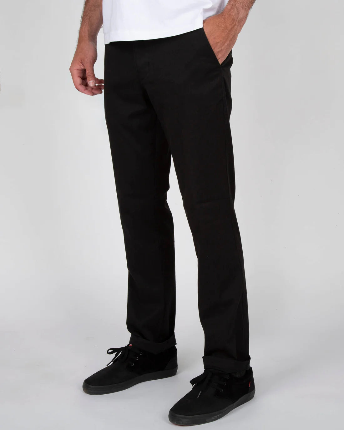Pantalone Salty Crew Deckhand nero, taglia US 33 — IlBotteghino