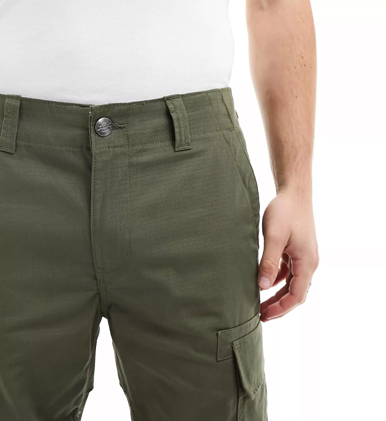 Dickies cargo Millerville verde — dettaglio tasche — IlBotteghino