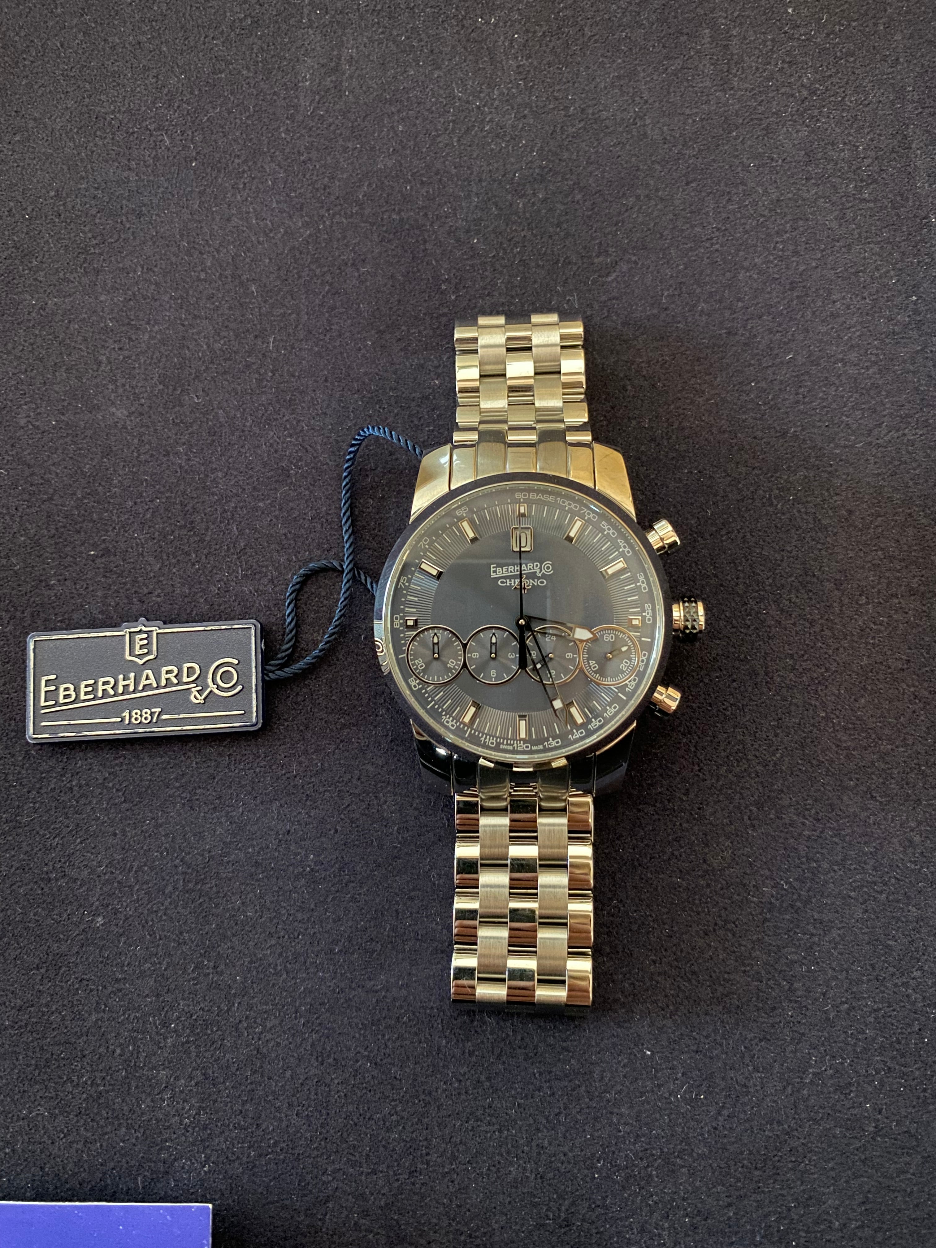 Eberhard Chrono 4 — bracciale in acciaio — IlBotteghino