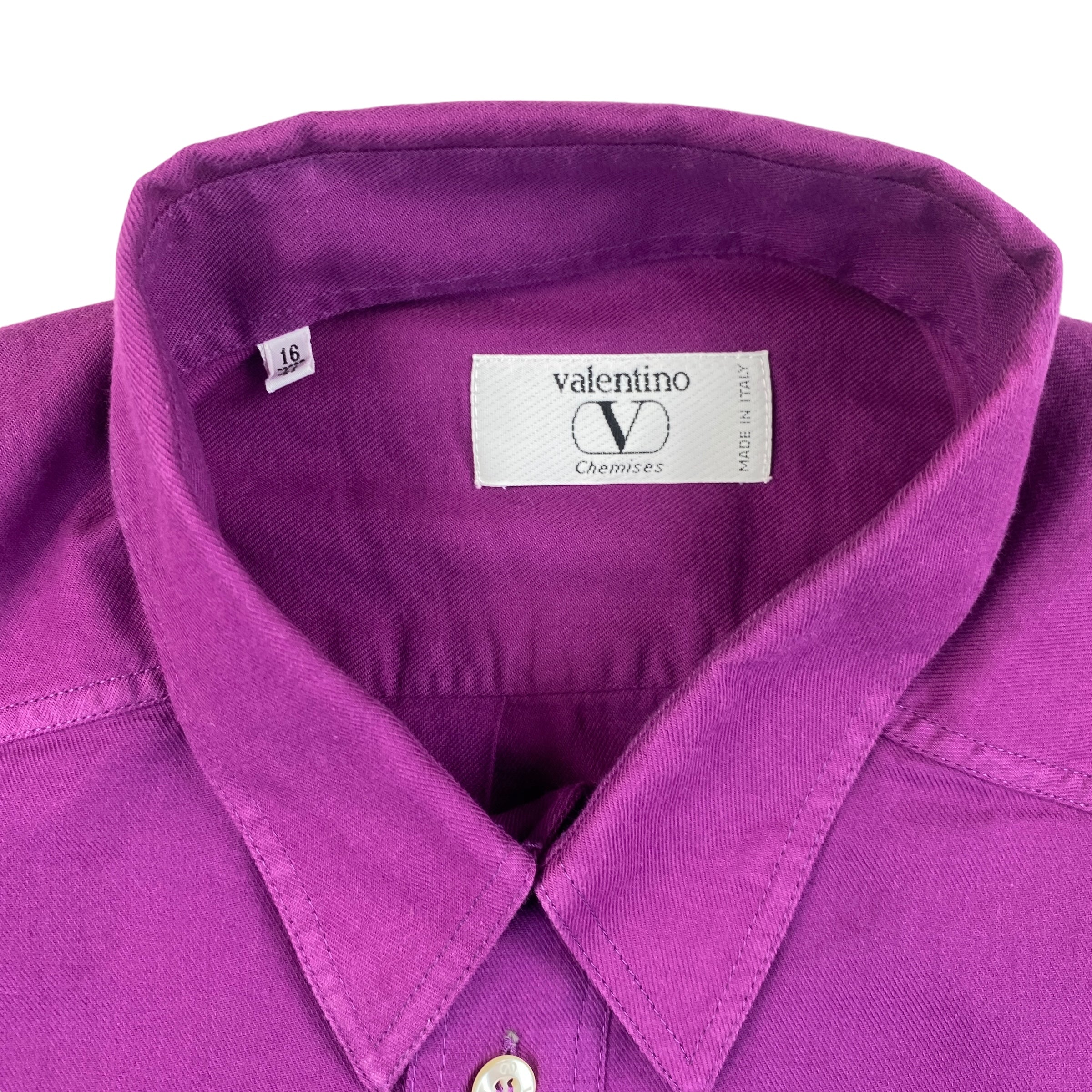 Valentino camicia Chemises viola — archivio moda luxury — IlBotteghino