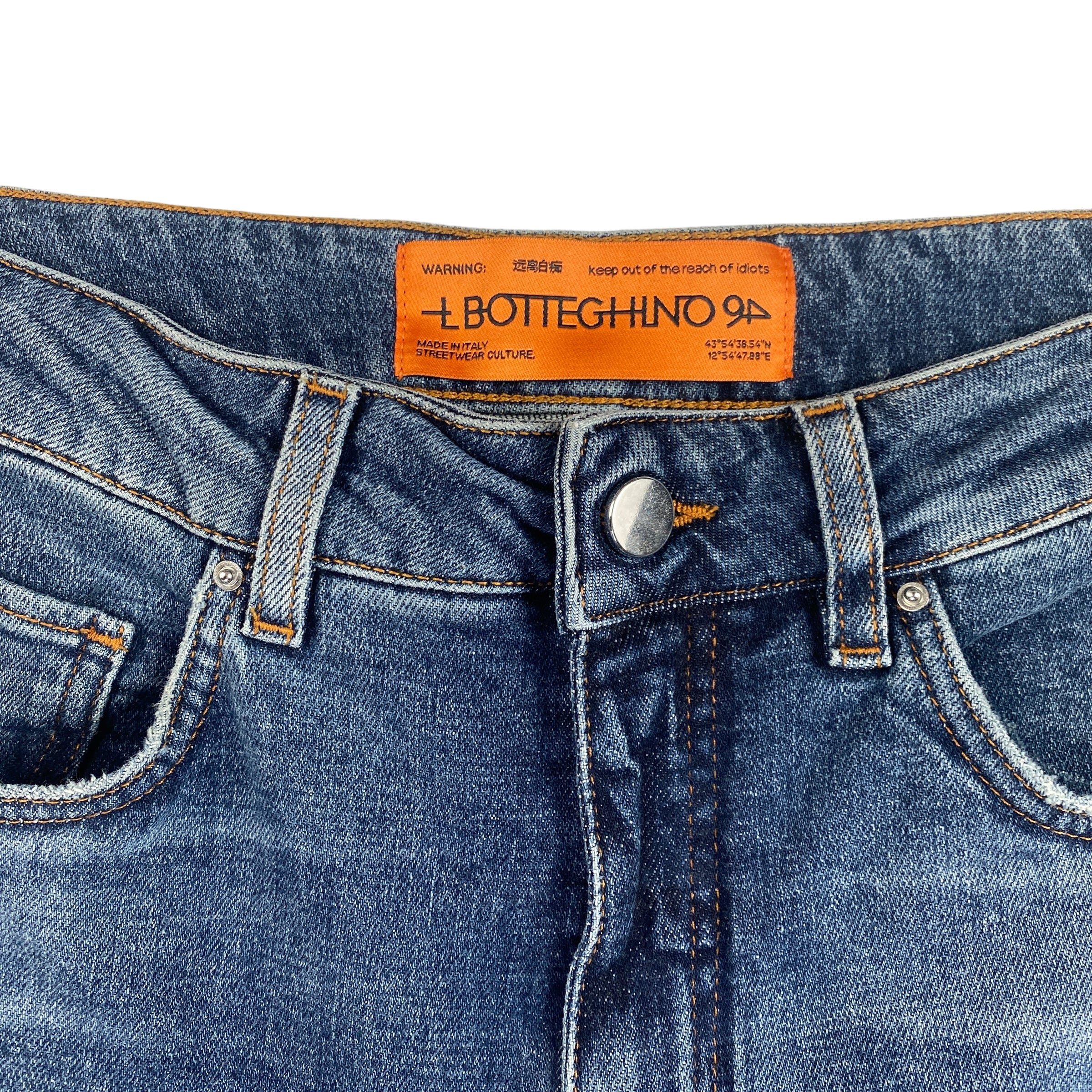 Bott.94 jeans palazzo — capo donna Made in Italy — IlBotteghino