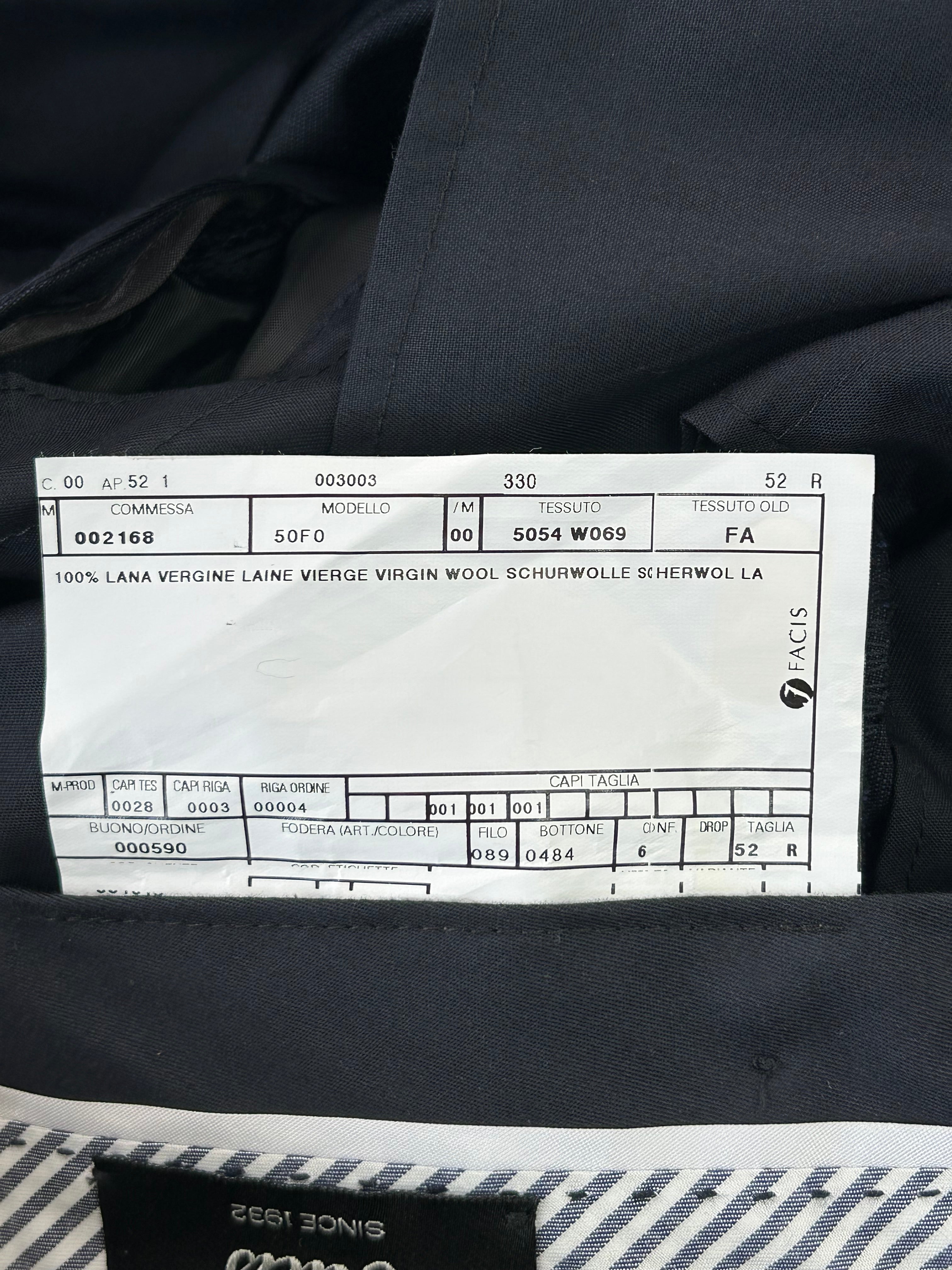 Pantalone Facis blu navy in lana vergine - Tg. IT 52