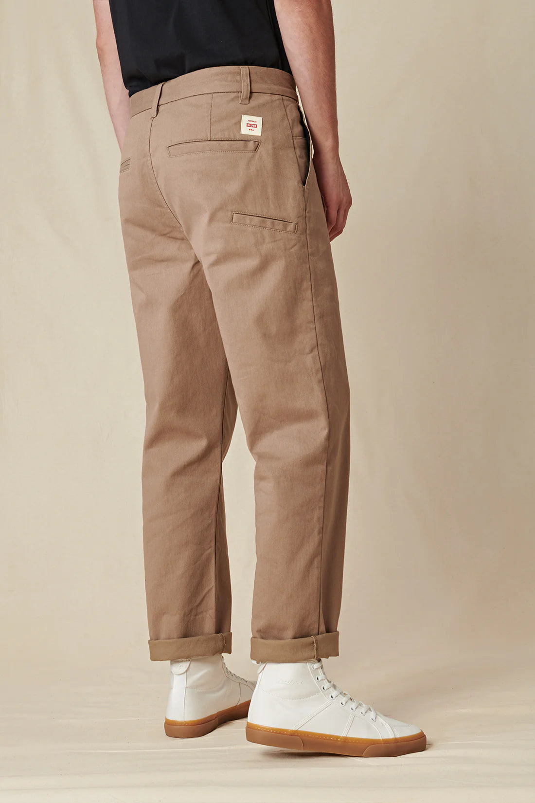 Globe pantalone Foundation — cotone biologico d'archivio — IlBotteghino