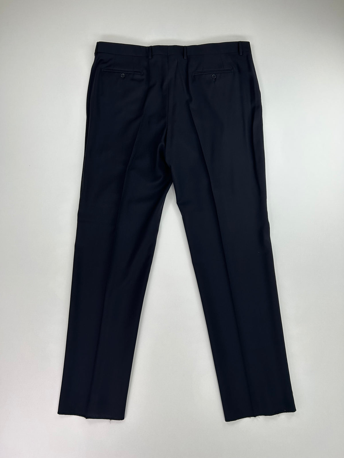 Deimos pantalone nero — lana sartoriale — IlBotteghino