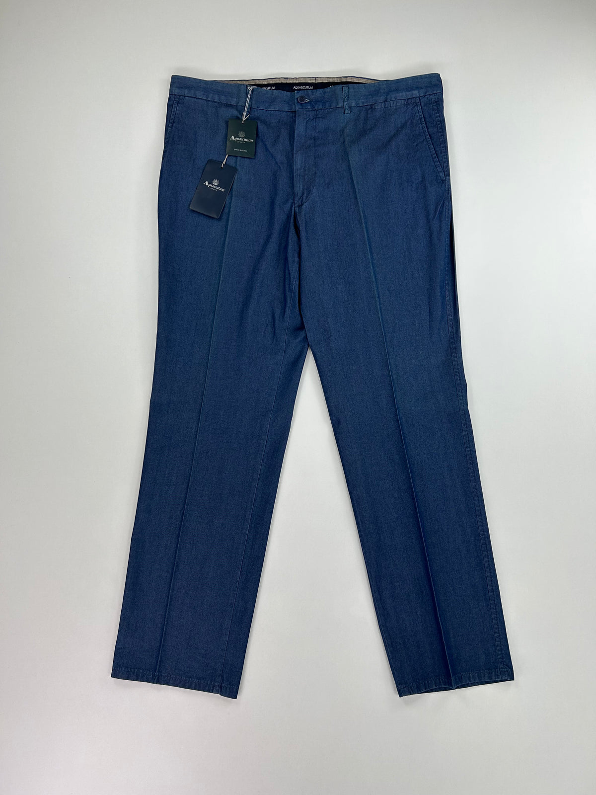 Pantalone Aquascutum sport trouser cobalto, taglia IT 60 — IlBotteghino
