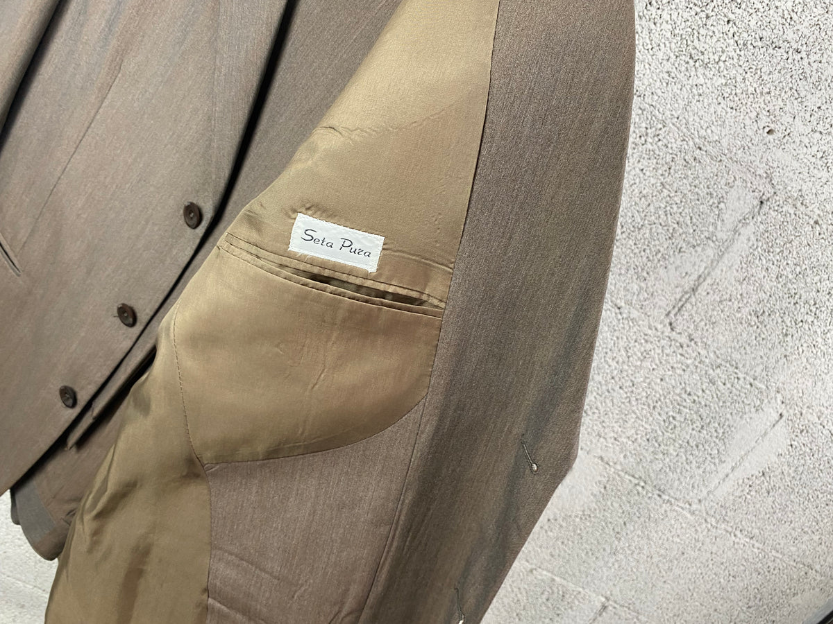 Calabró by Forall Abito Tortora Pura Seta — Silk Suit IT 52