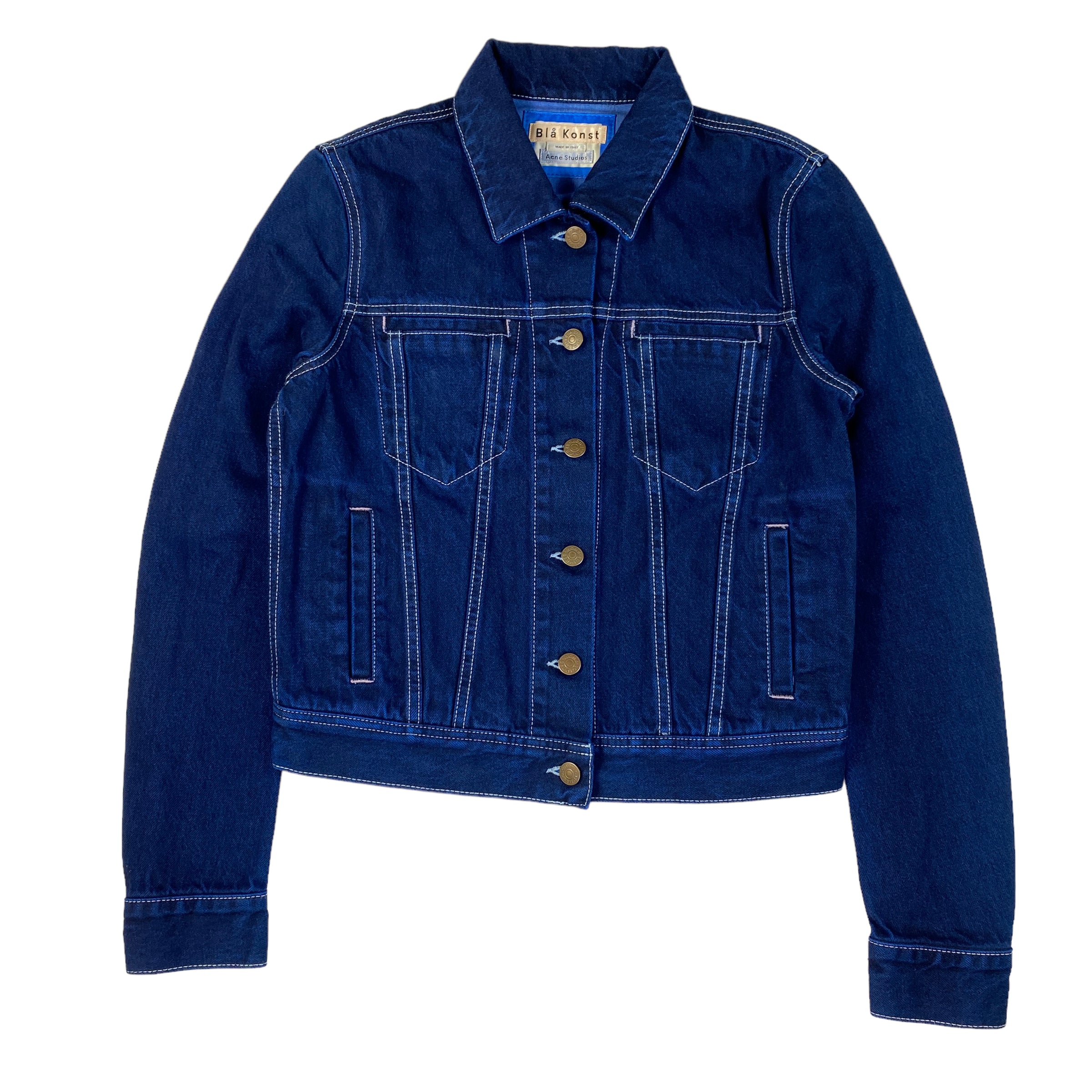Giacca Acne Studios blå konst blu navy Cliff, taglia FR 30 — IlBotteghino