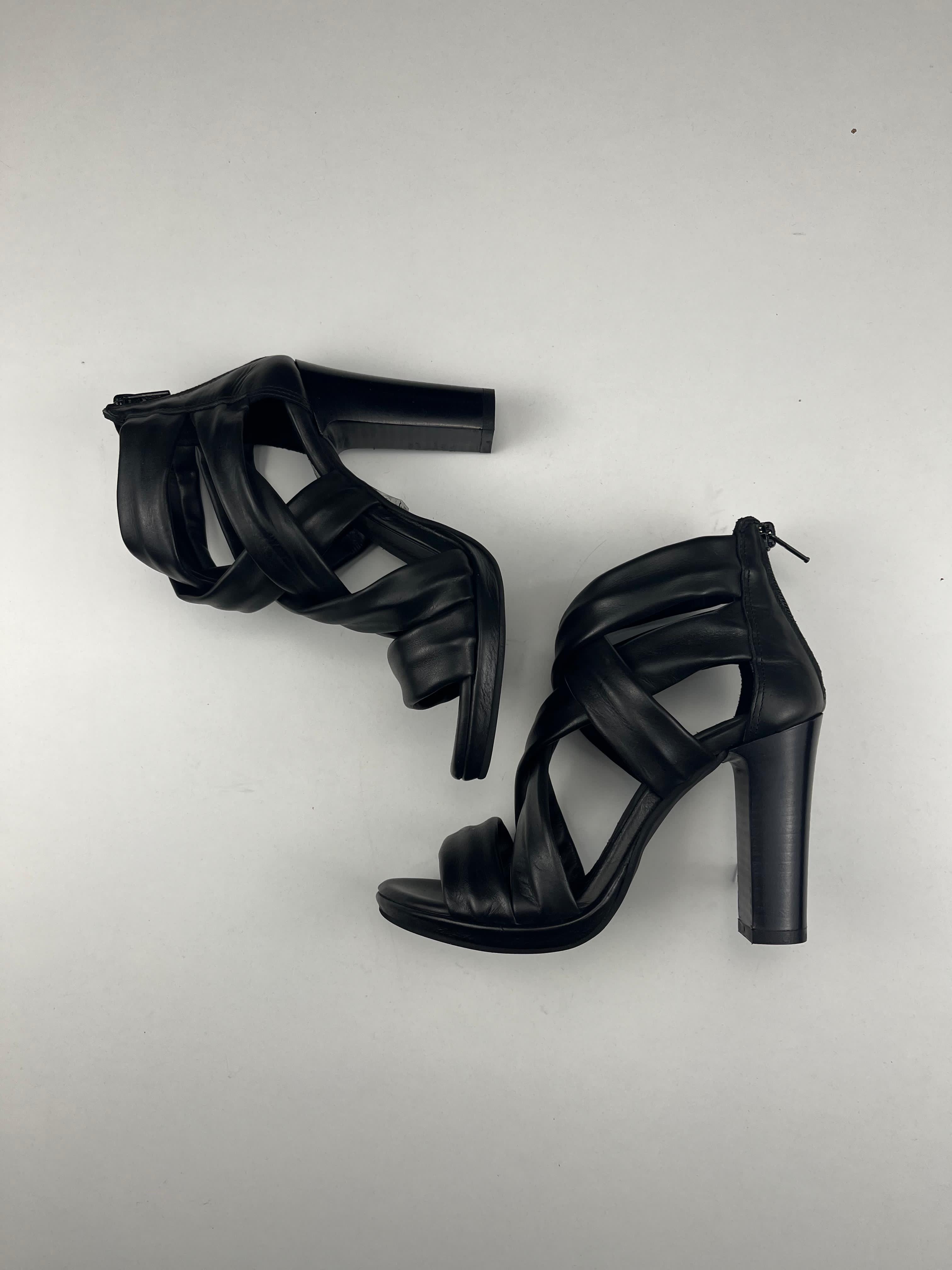 Deky sandalo nero — pelle Made in Italy — IlBotteghino