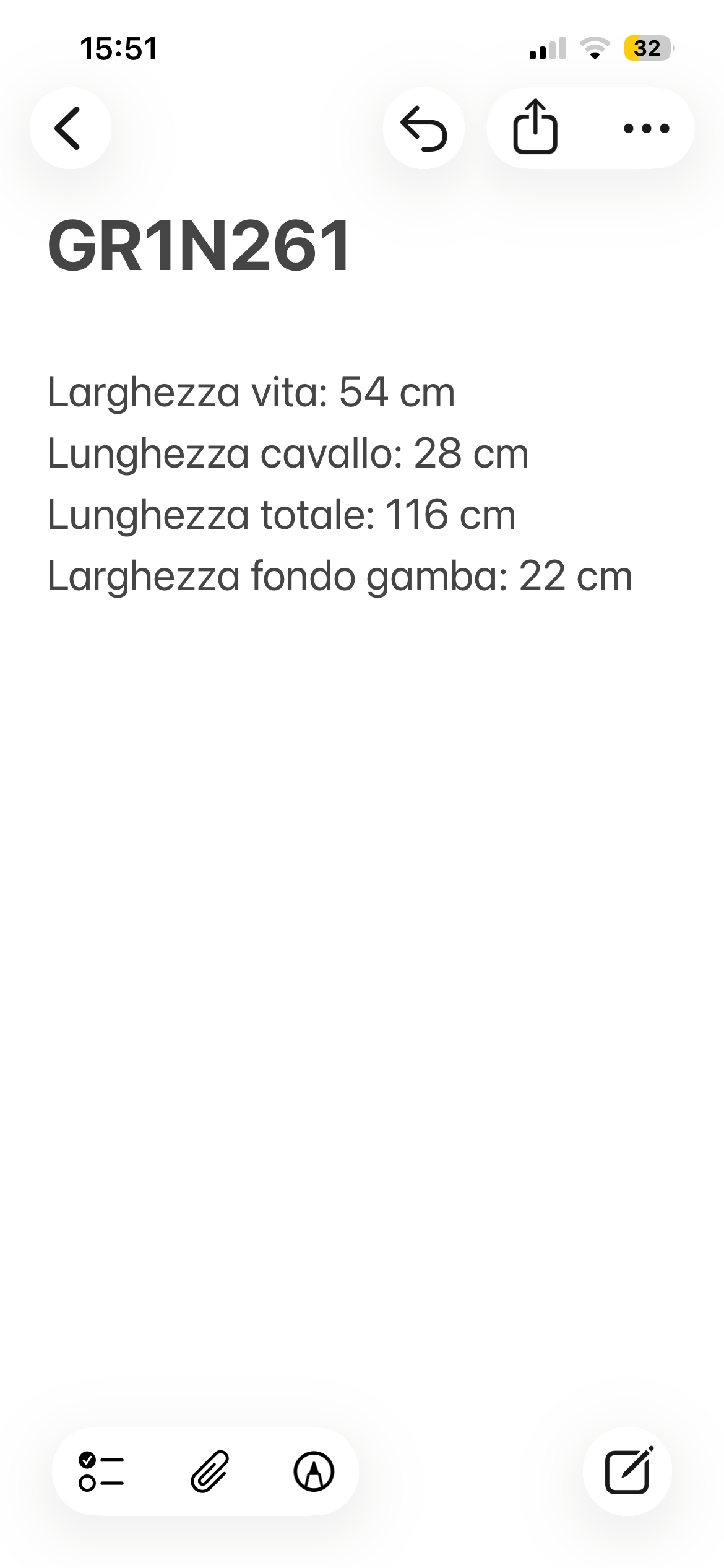 Facis pantalone grigio — vista posteriore — IlBotteghino