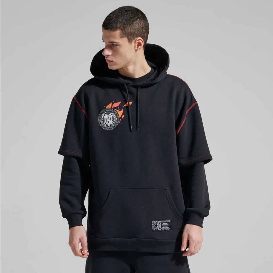 Dolly Noire felpa Double Sleeves — streetwear d'archivio — IlBotteghino
