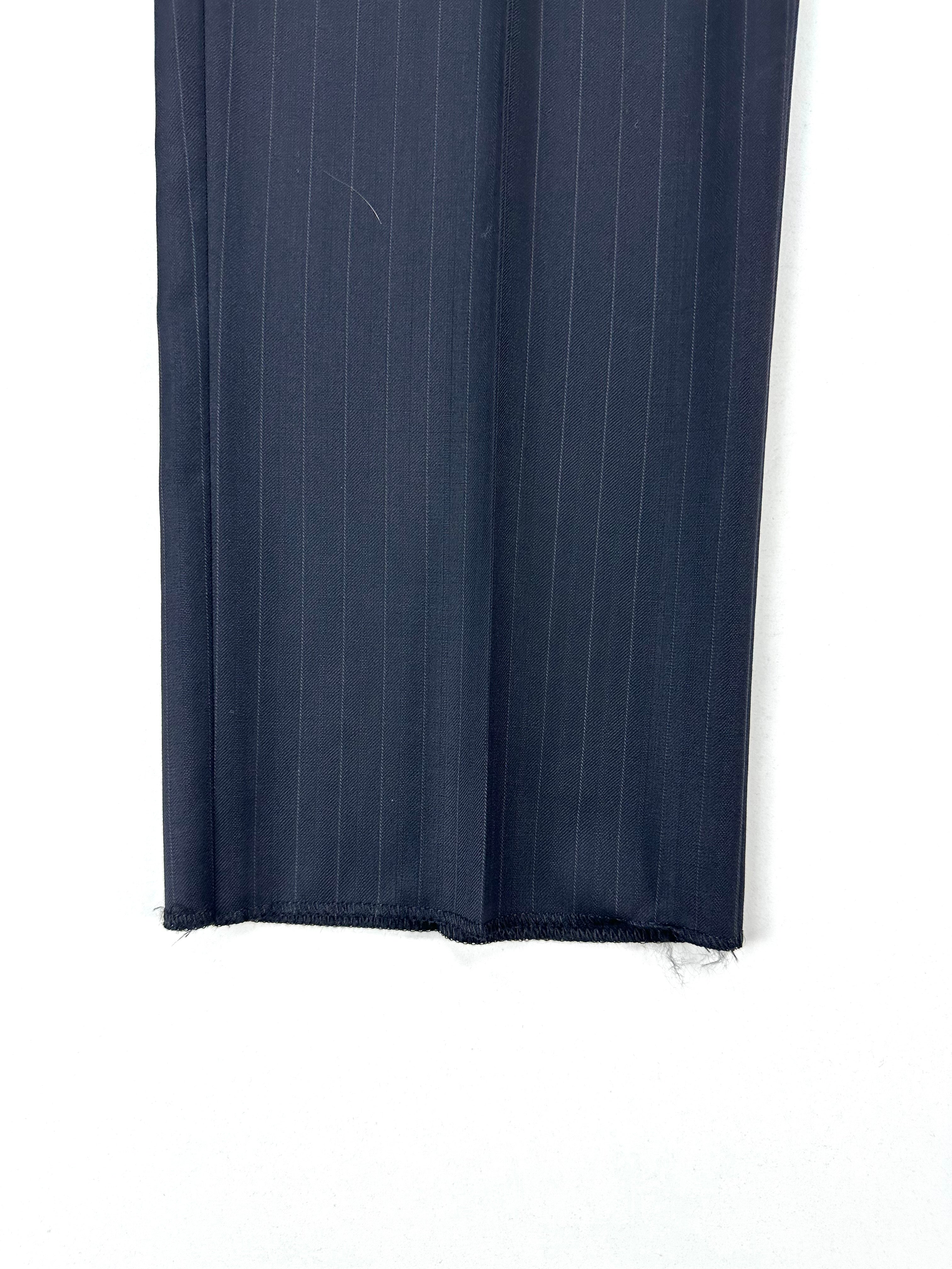 Pantalone Versace Collection - fondo gamba grezzo non orlato, da rifinire dal sarto