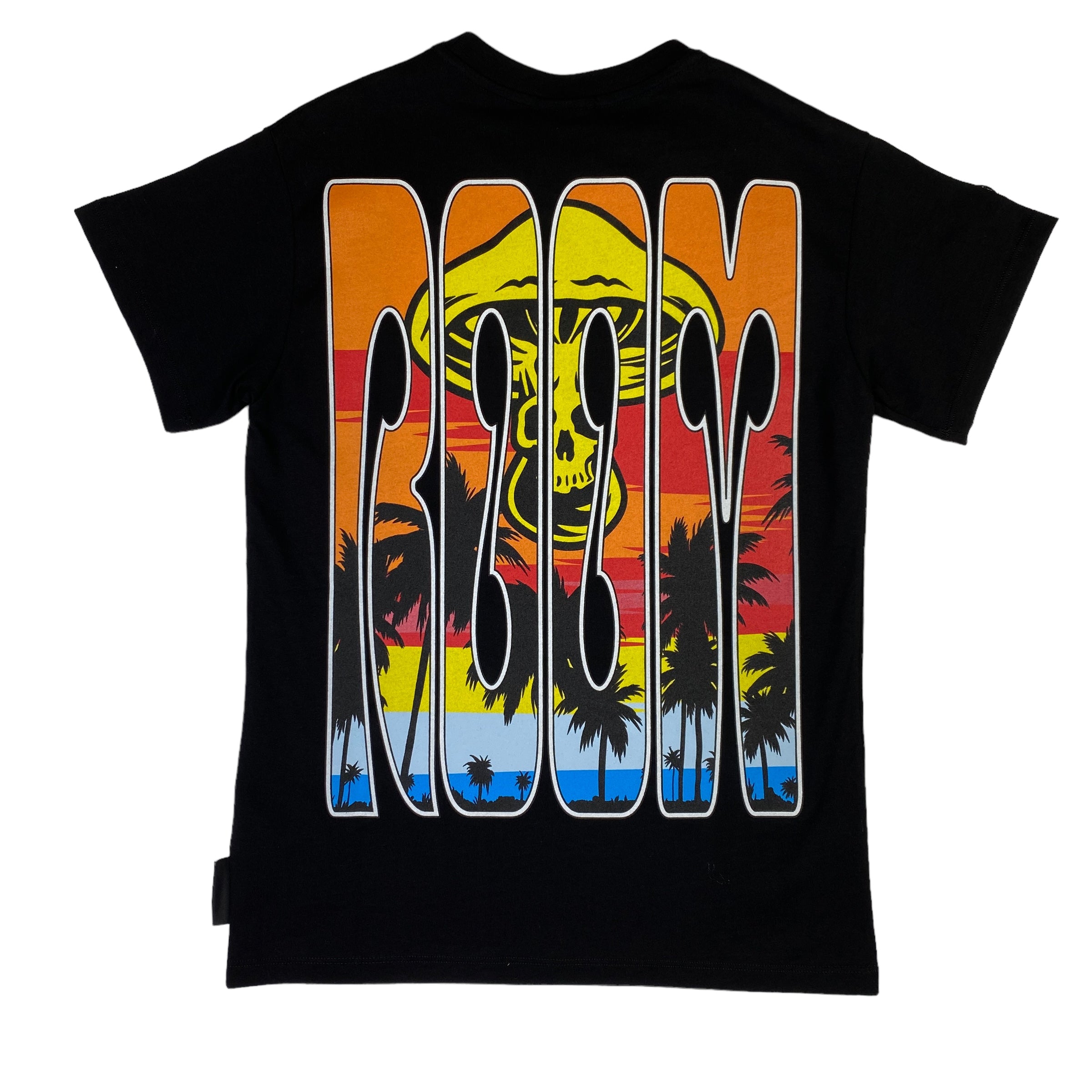 Mushroom t-shirt nera — streetwear d'archivio — IlBotteghino